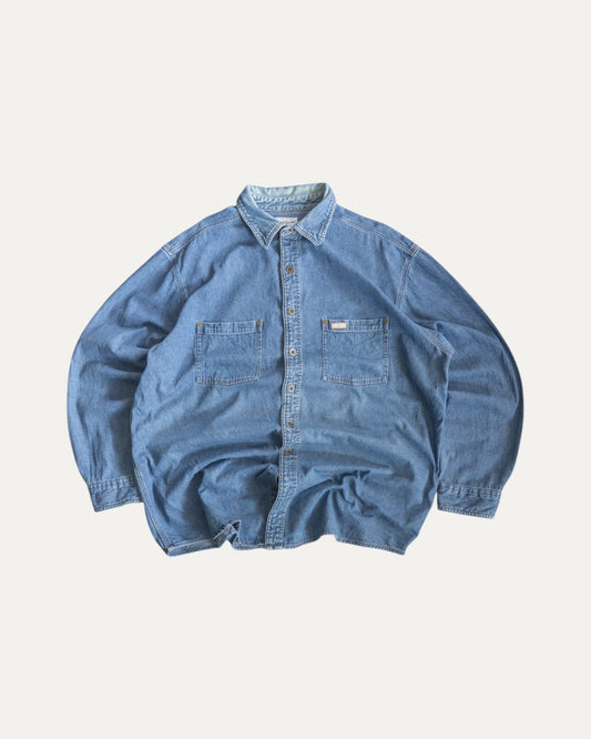 (XL) VINTAGE CARHARTT DENIM SHIRT