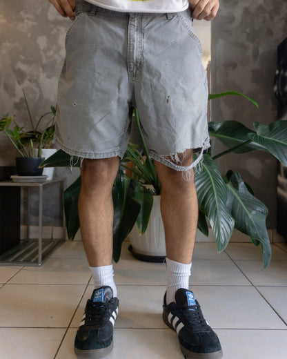 VINTAGE CARHARTT BIG LOGO DISTRESSED SHORT - 34
