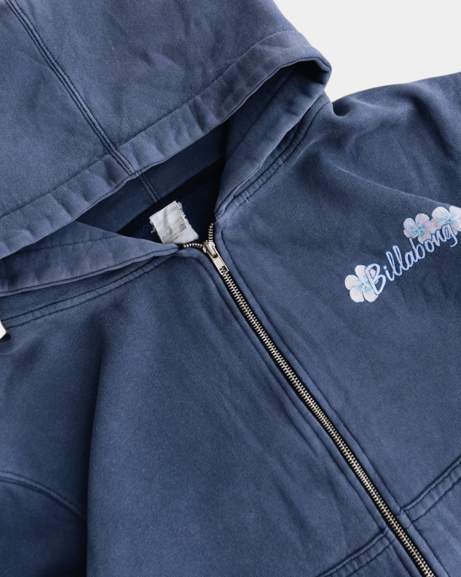 (M) 00’S VINTAGE BILLABONG SURF FADED NAVY HOODIE