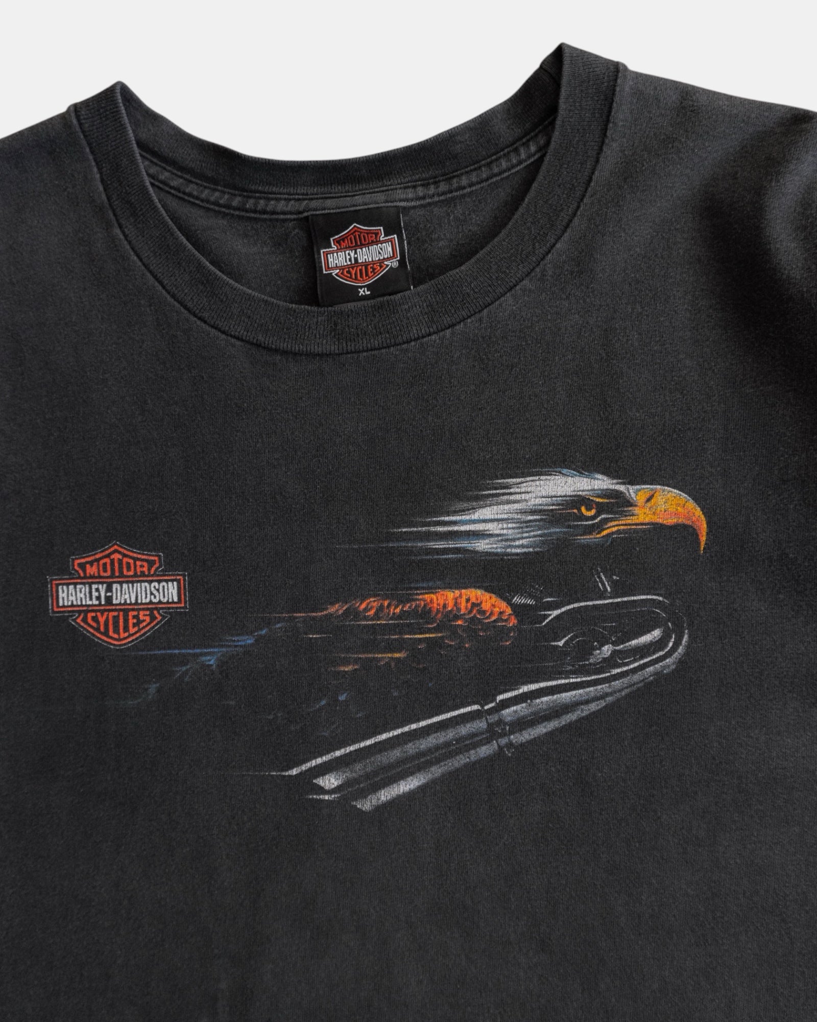 (FIT L) HARLEY DAVIDSON SUN FADED EAGLE TEE