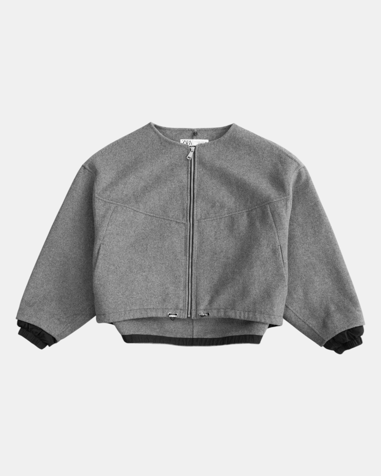 (BOXY M/L) BOMBER GRAY JACKET
