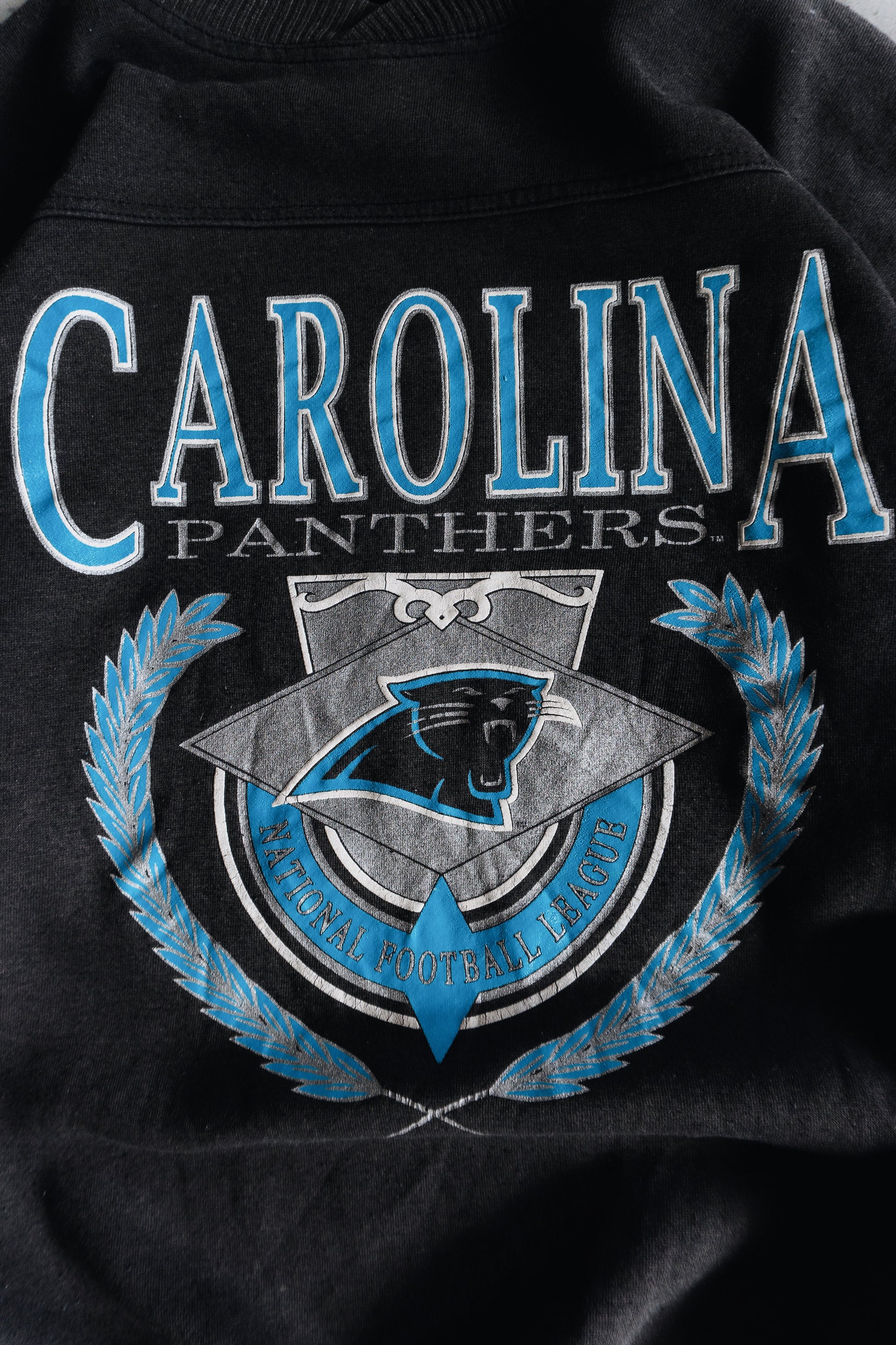 (L) 90’S VINTAGE CAROLINA PANTHERS FADED CREWNECK