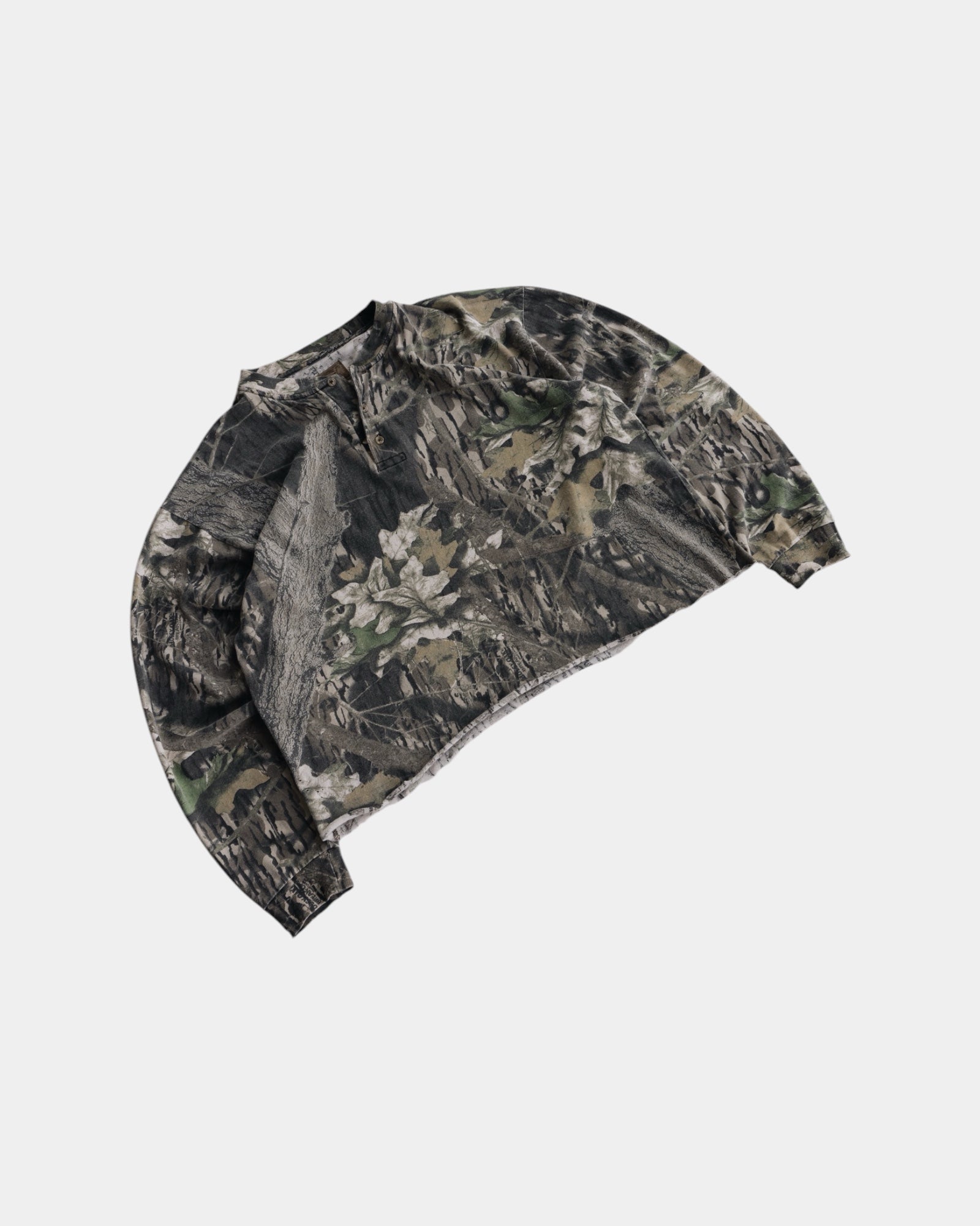 (M) 90’S VINTAGE REALTREE HENLEY LONG SLEEVE