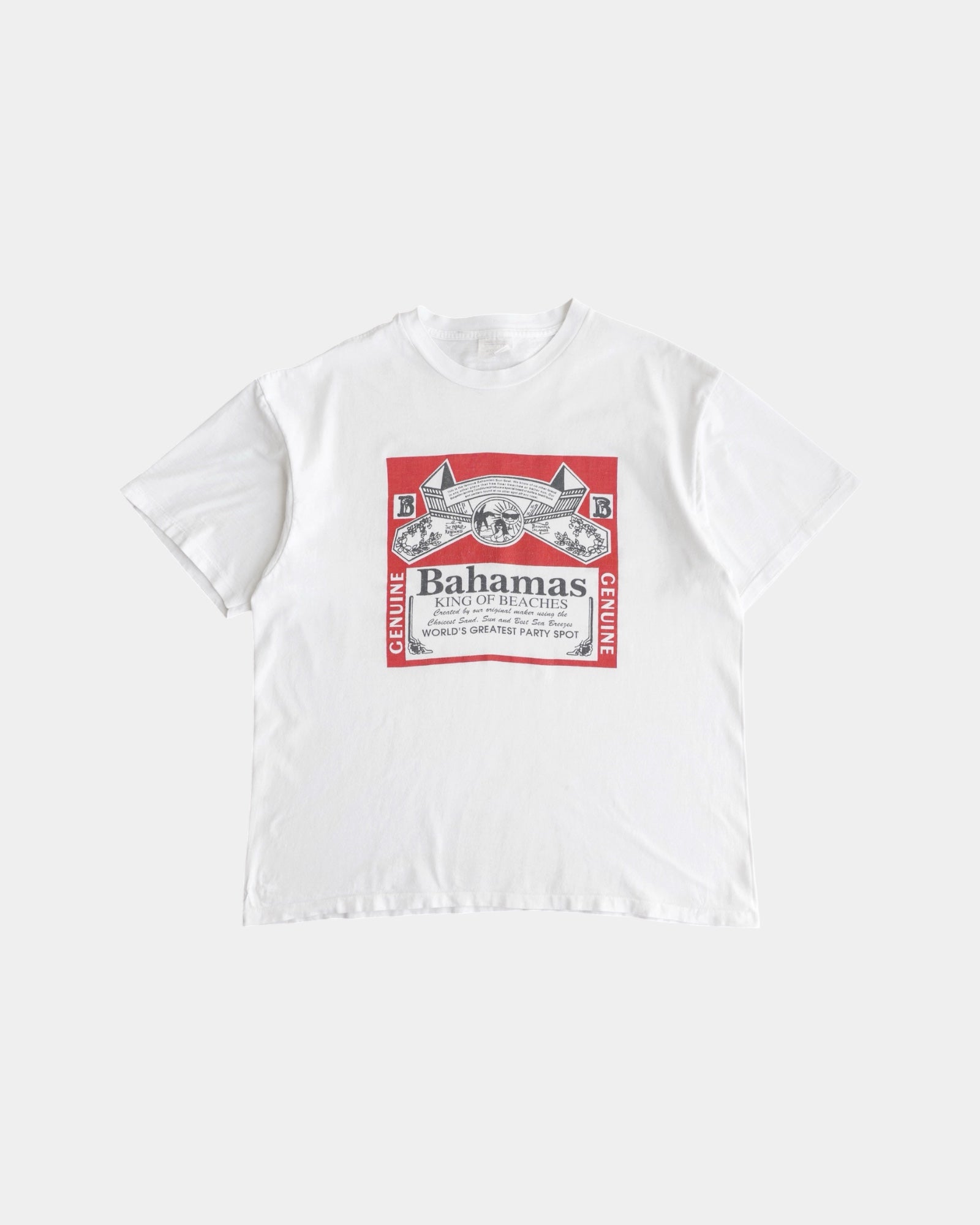 (L) 90’S VINTAGE BAHAMAS KING OF BEACHES TEE