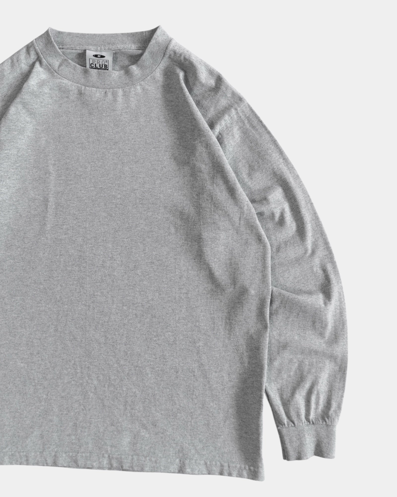 (M) PROCLUB GRAY LONG SLEEVE