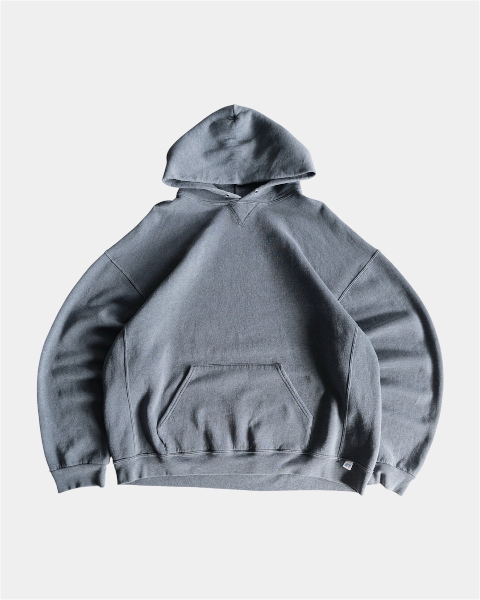 (XXL) RUSSELL GRAY FADED HOODIE