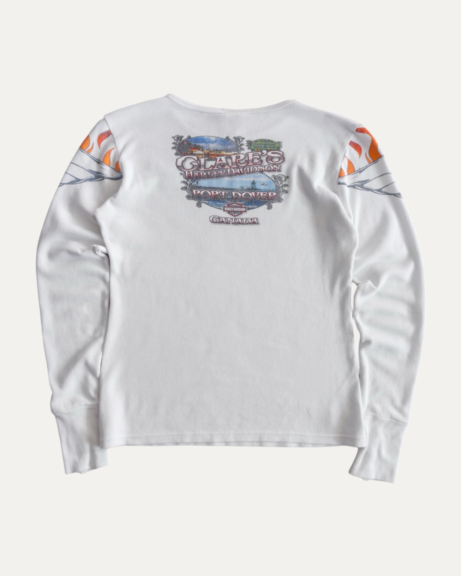 (S) VINTAGE HARLEY DAVIDSON Y2K FLAMES THERMAL