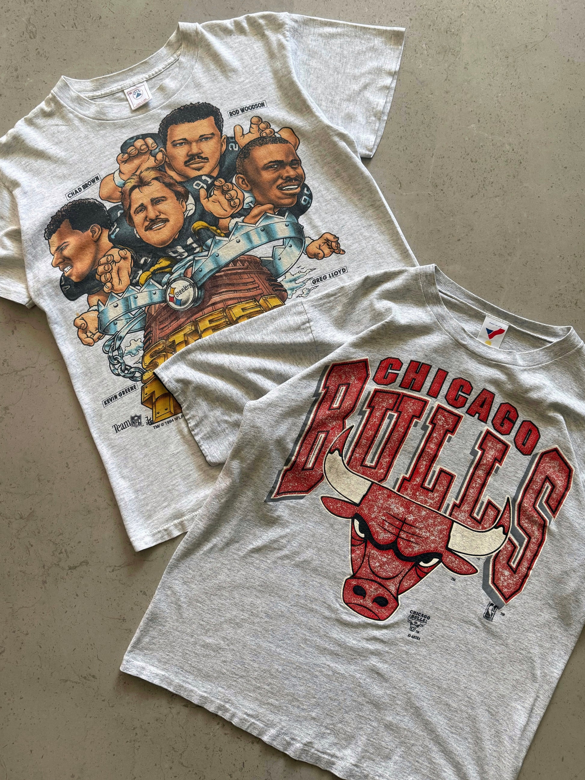 (L) 90’S VINTAGE CHICAGO BULLS NBA TEE