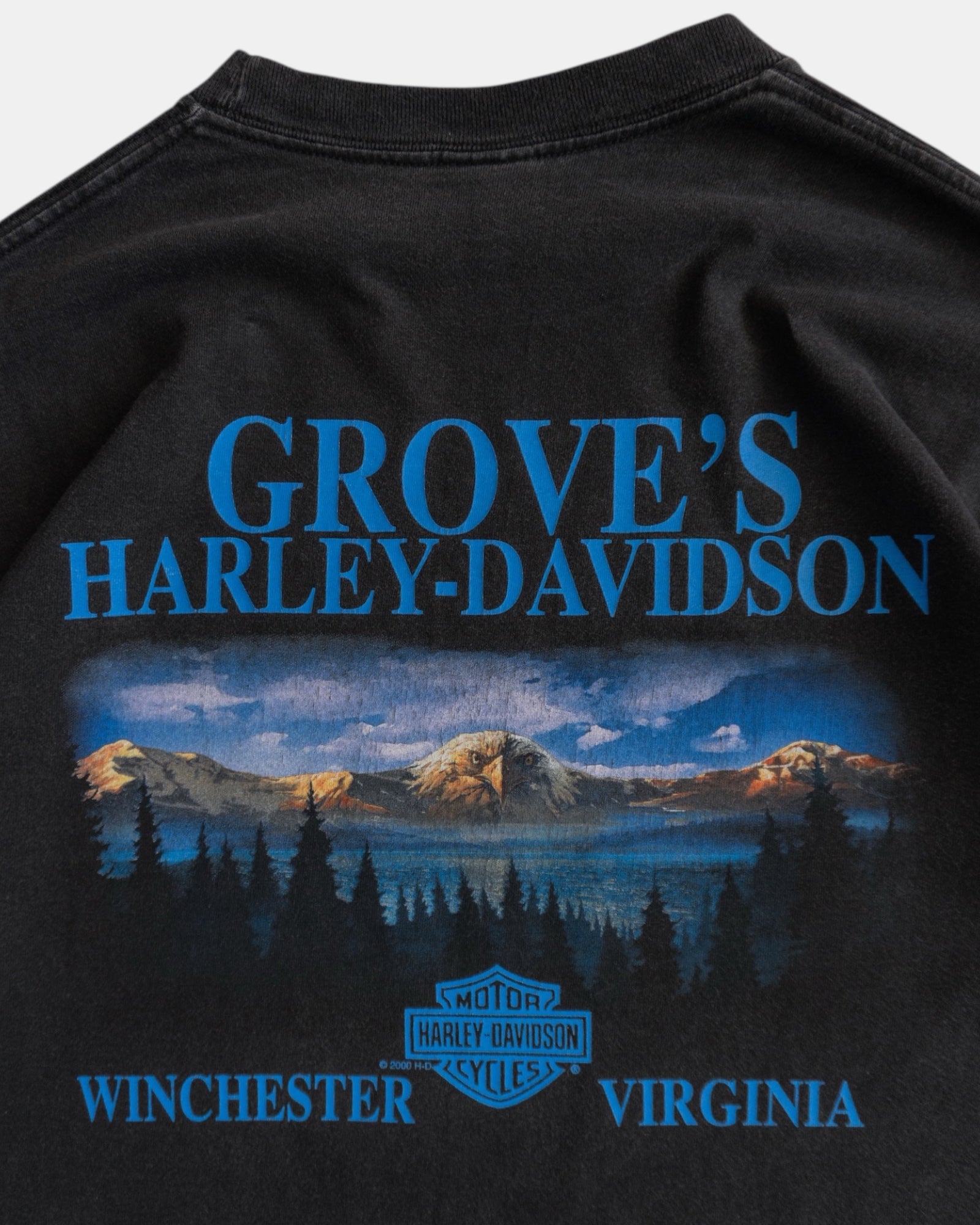 (L) VINTAGE HARLEY DAVIDSON GROVE’S TEE