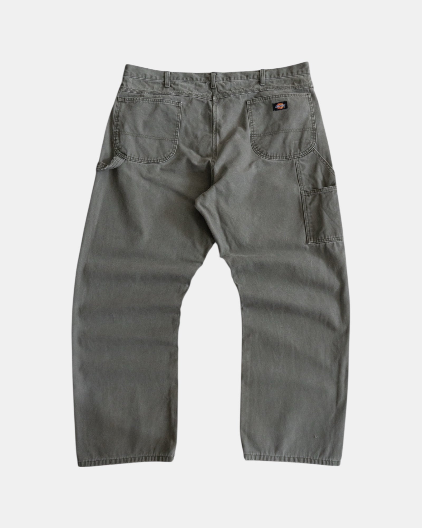 VINTAGE DICKIES OLIVE GREEN CARPENTER PANTS - 38x32