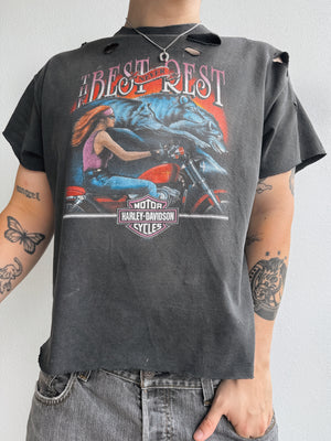 (M) 90’S VINTAGE BEST REST FADED DISTRESSED TEE