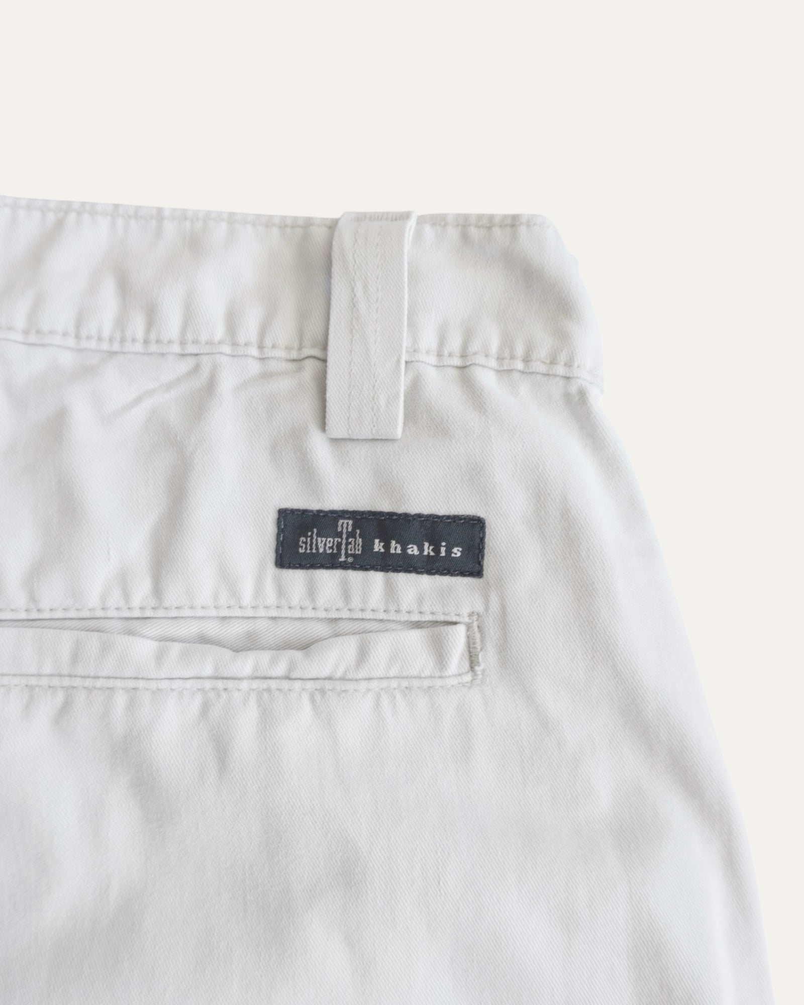 VINTAGE LEVIS SILVER TAB WHITE BAGGY PANTS - 36x30