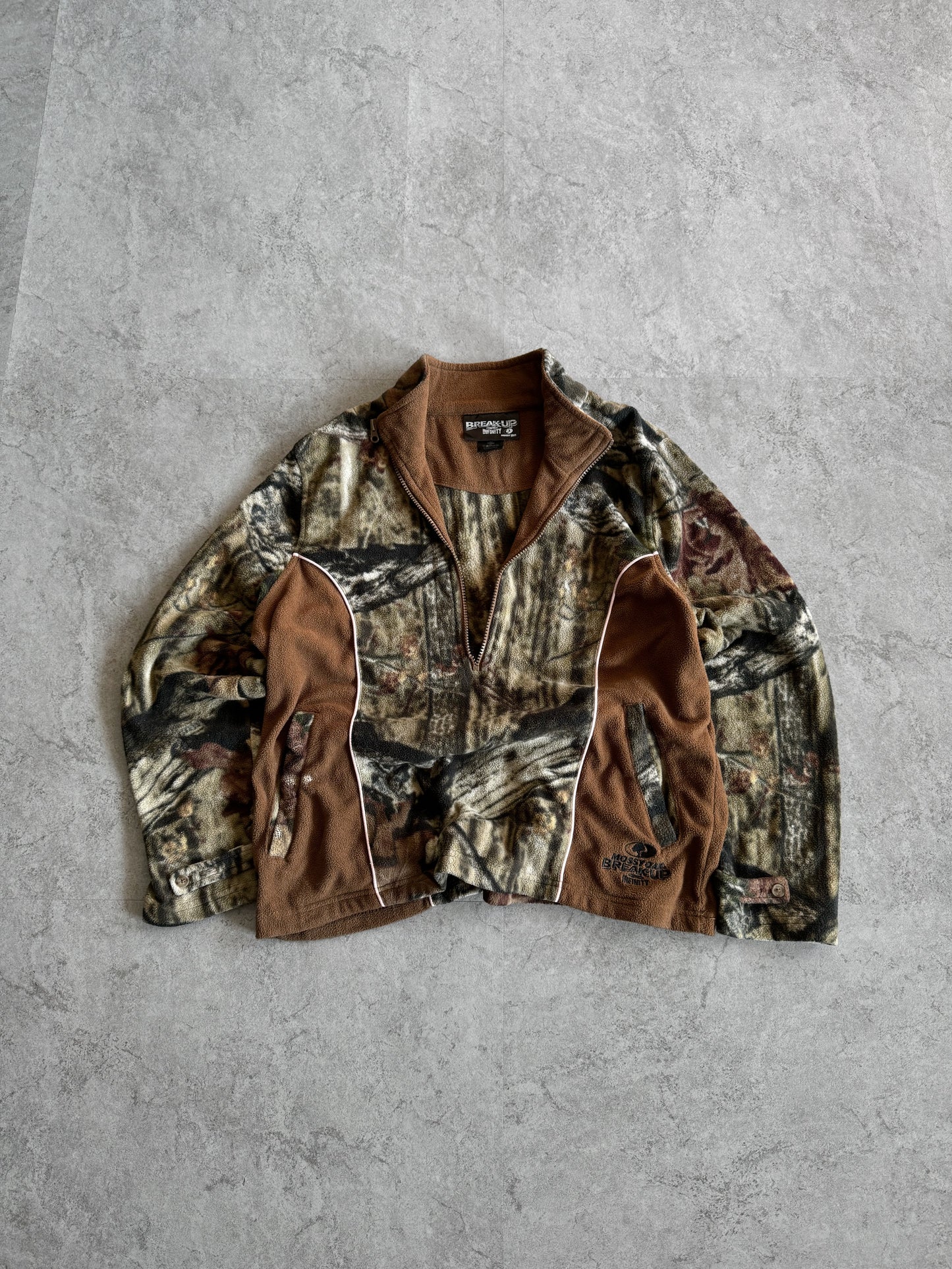 (S-M) Mossyoak Camo Fleece Jacket