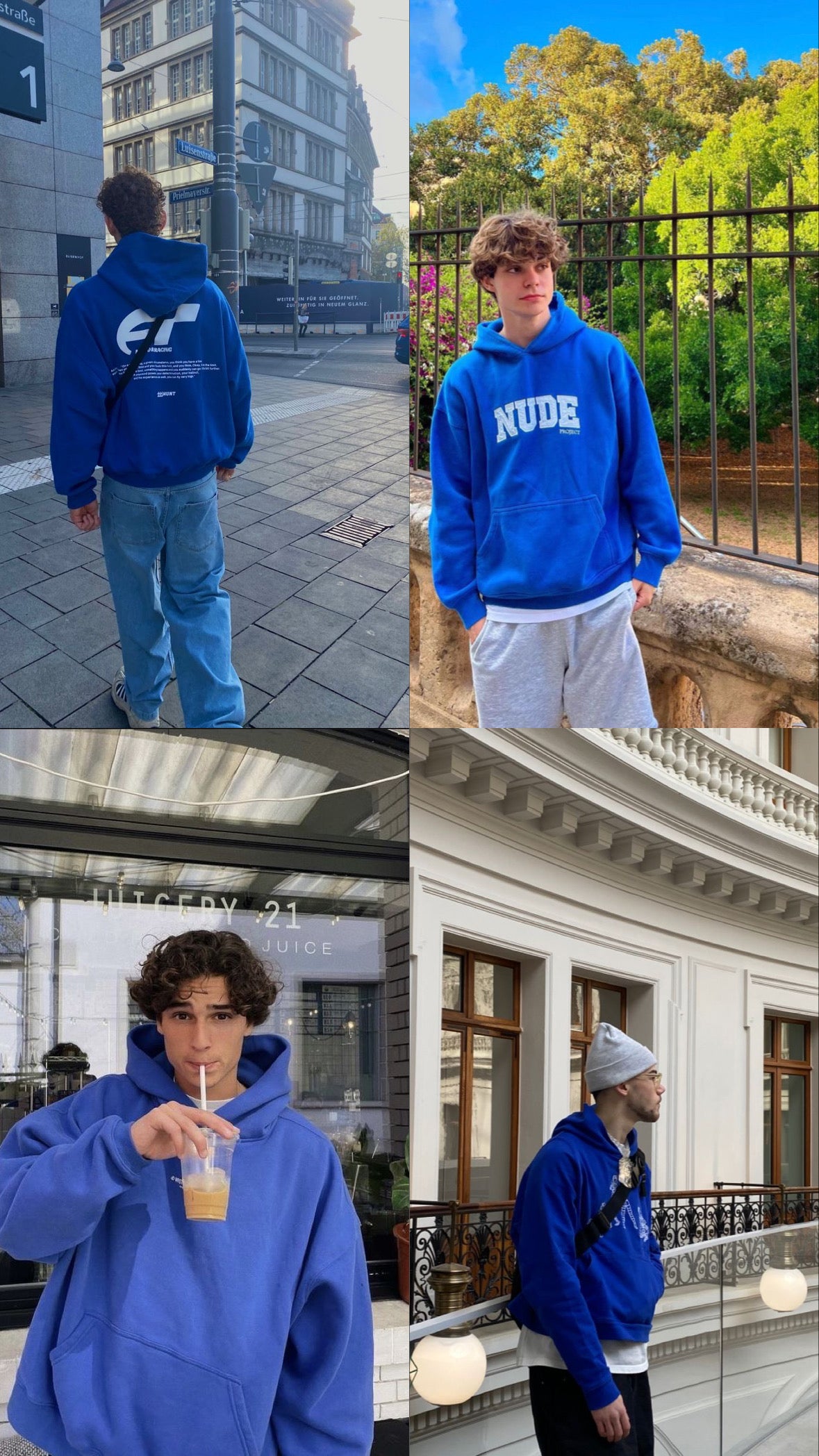 (BOXY M) 1990’S VINTAGE CHAMPION REVERSE WEAVE BLUE HOODIE