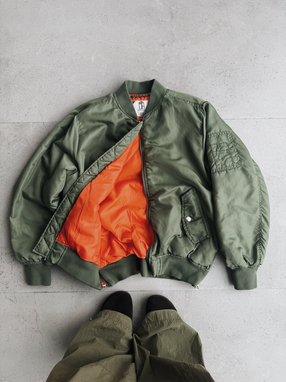 (BOXY L) MA-1 TYPE BOMBER JACKET