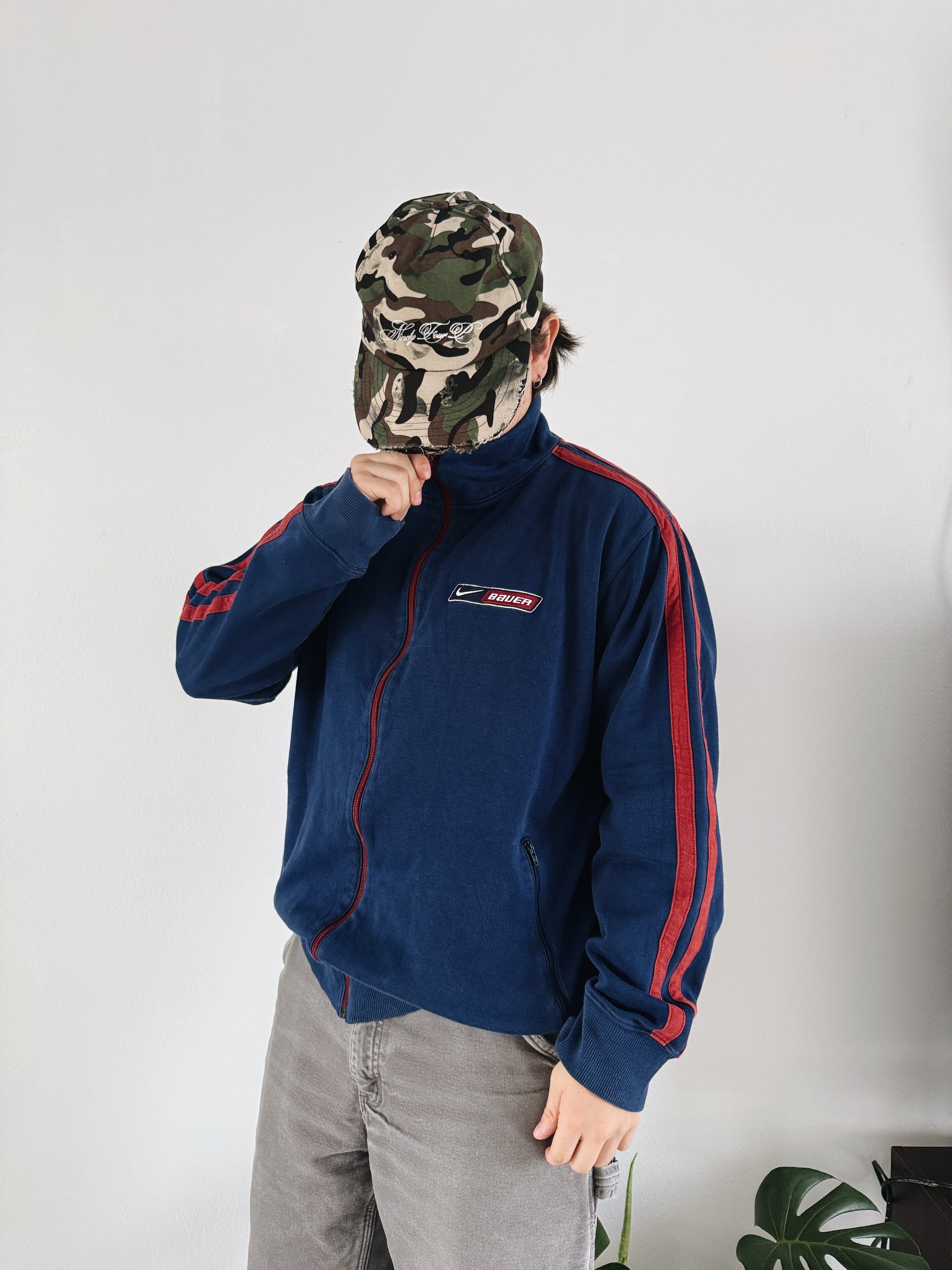 (M) VINTAGE NIKE BAUER RETRO JACKET