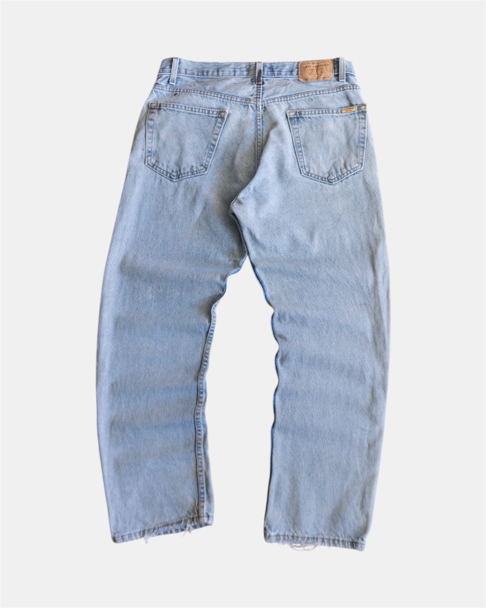 VINTAGE LEVIS STRAUSS WASHED DENIM PANTS - 36x30