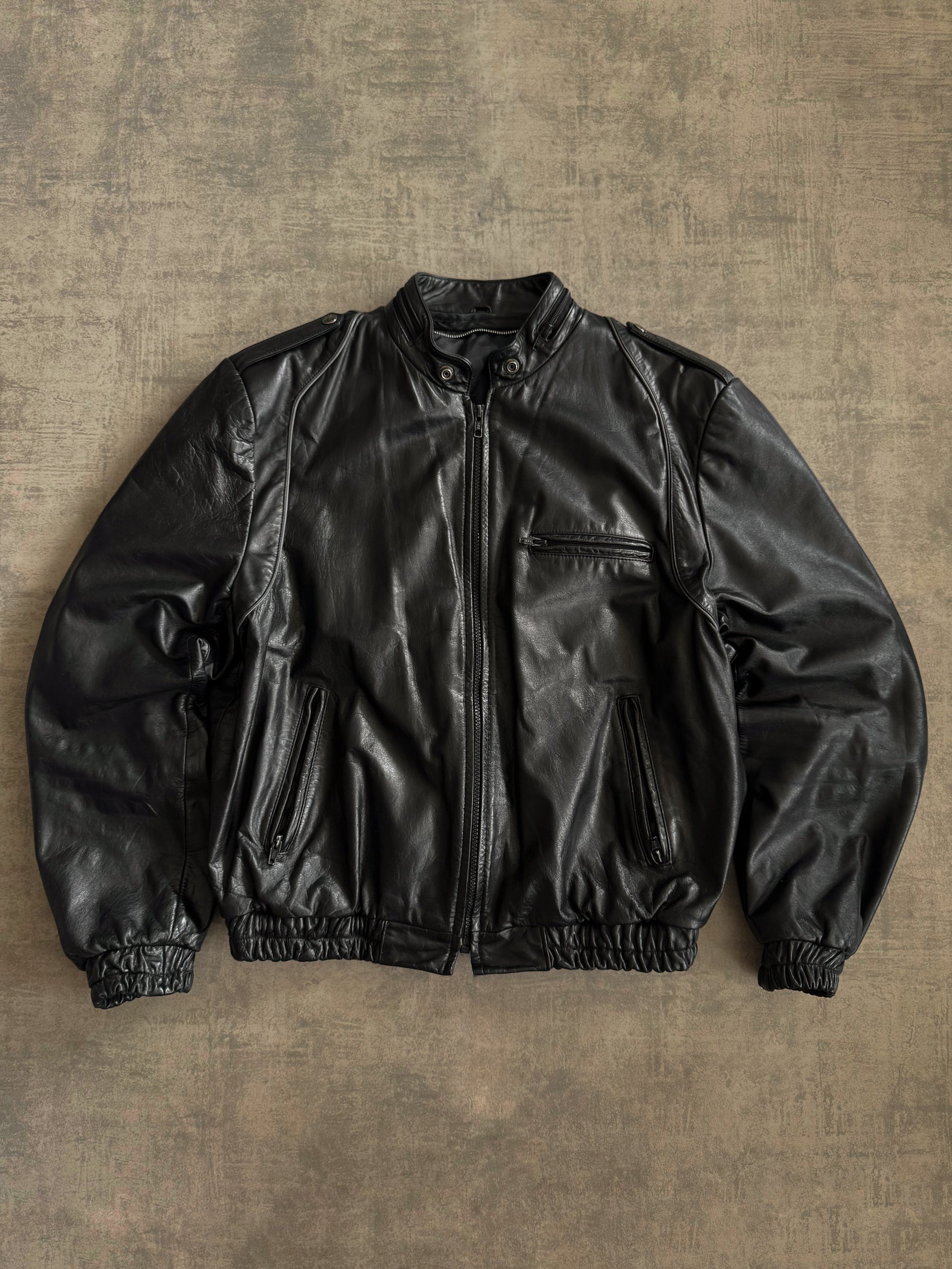 (M) VINTAGE AMAZING BOMBER FLYER LEATHER JACKET