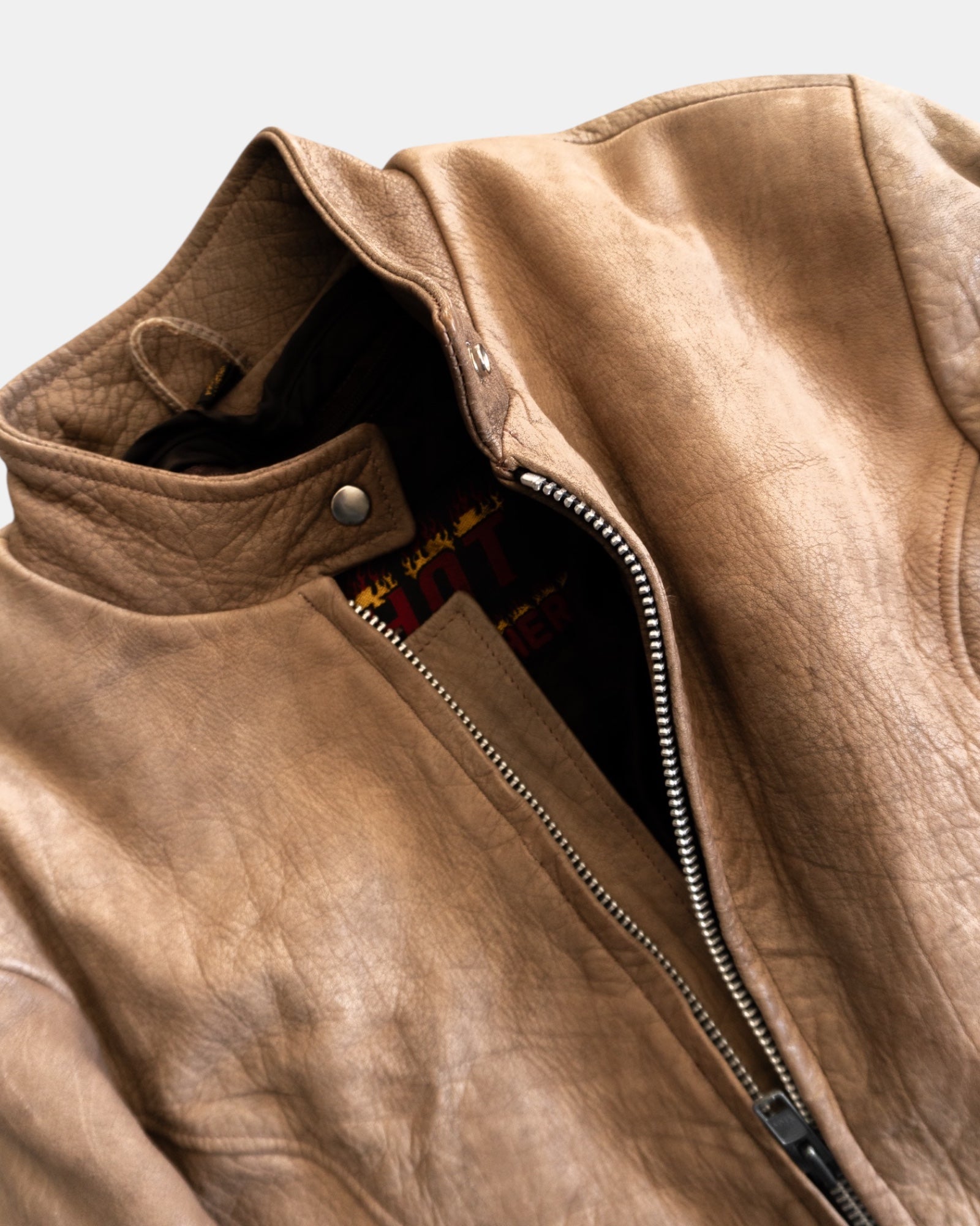 (L) VINTAGE HOT LEATHERS JACKET