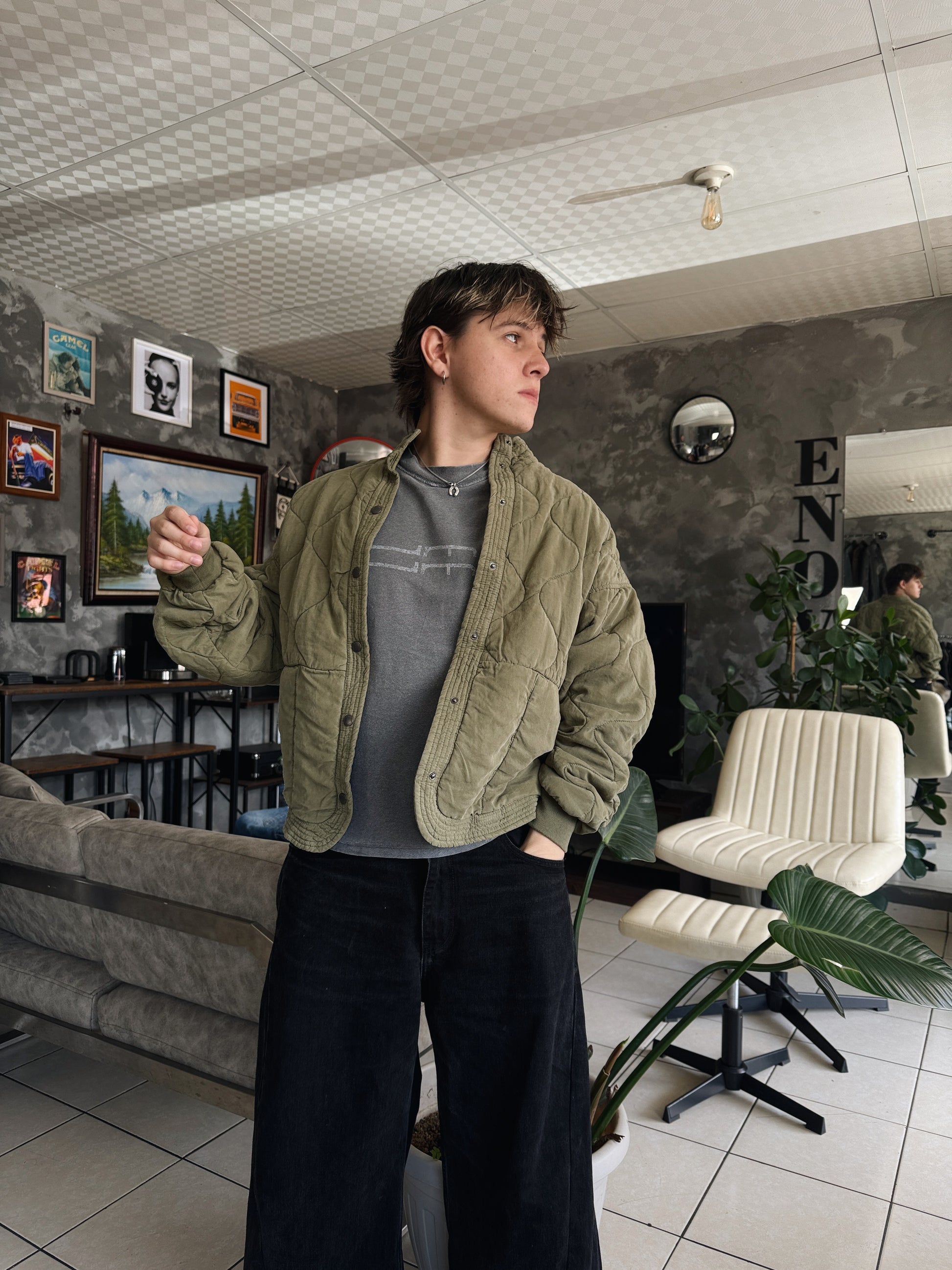 (M) FIELD LINER OLIVE JACKET