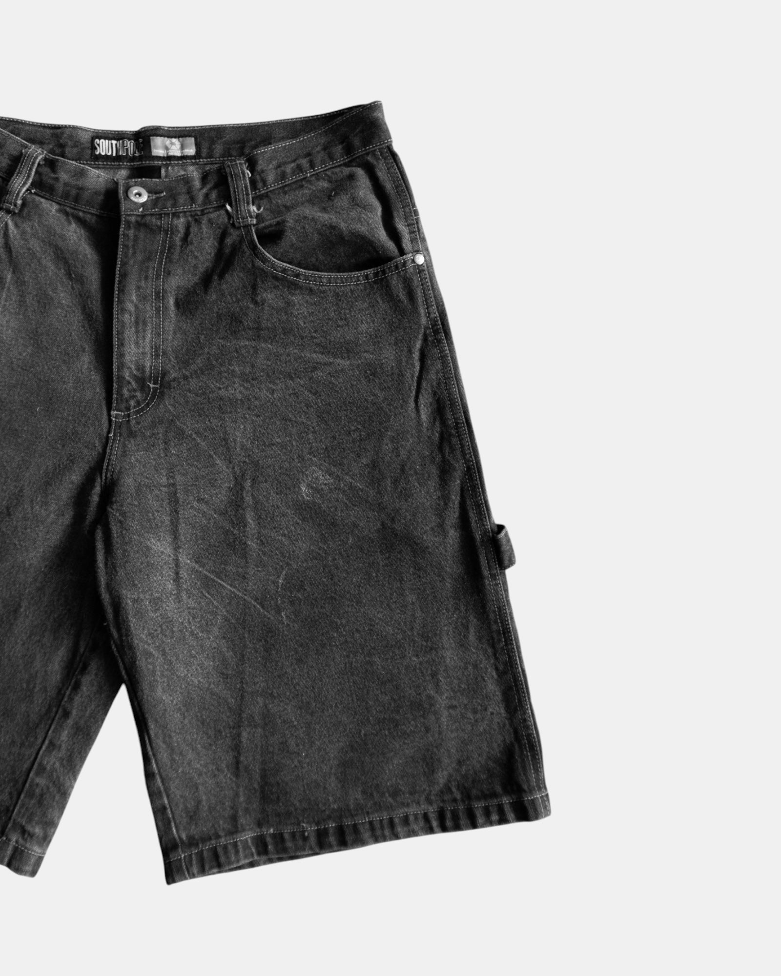VINTAGE SOUTHPOLE CARPENTER FADED JORT - 36