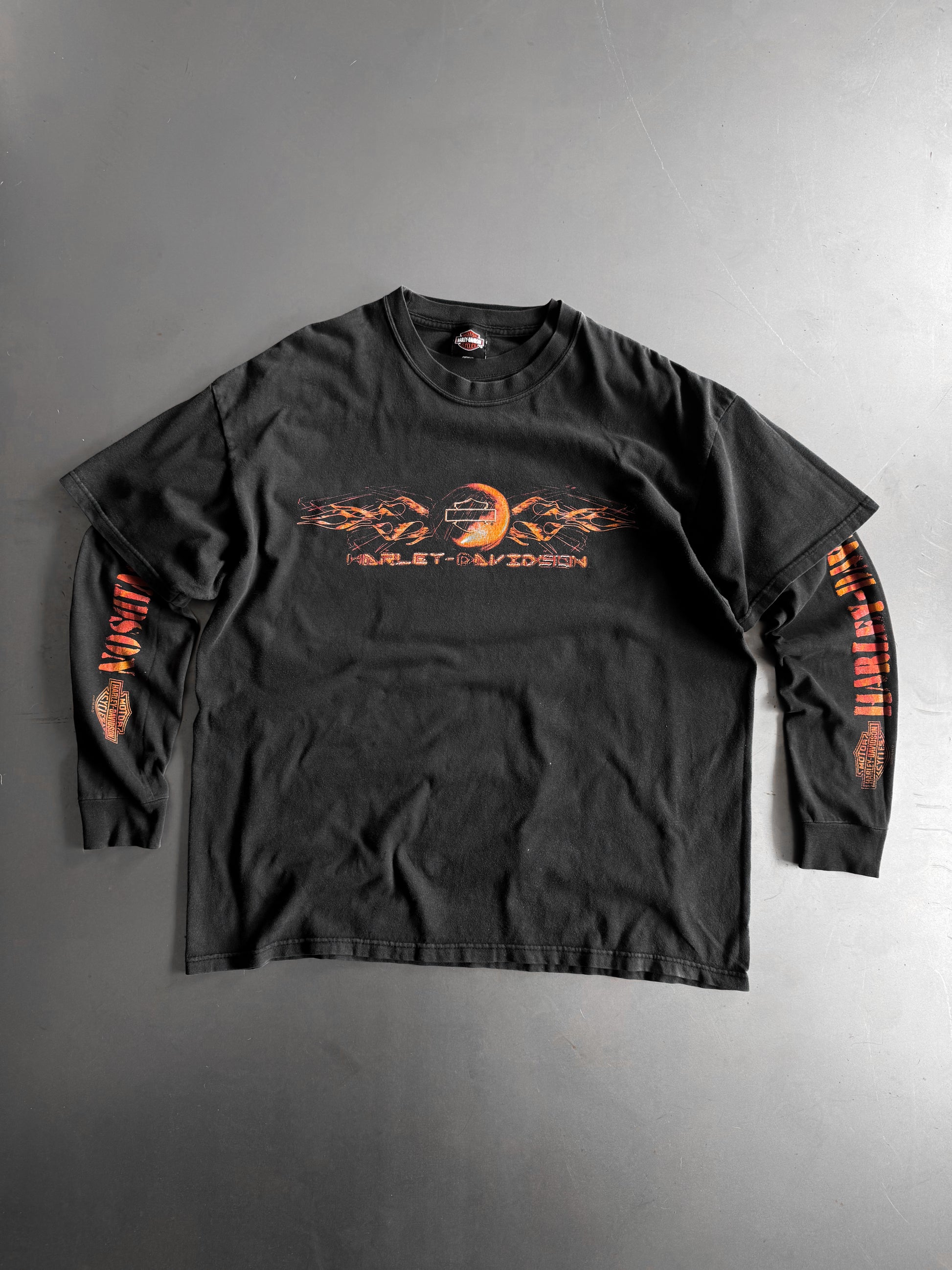 (S) HARLEY DAVIDSON MOTOECYCLES LONG SLEEVE