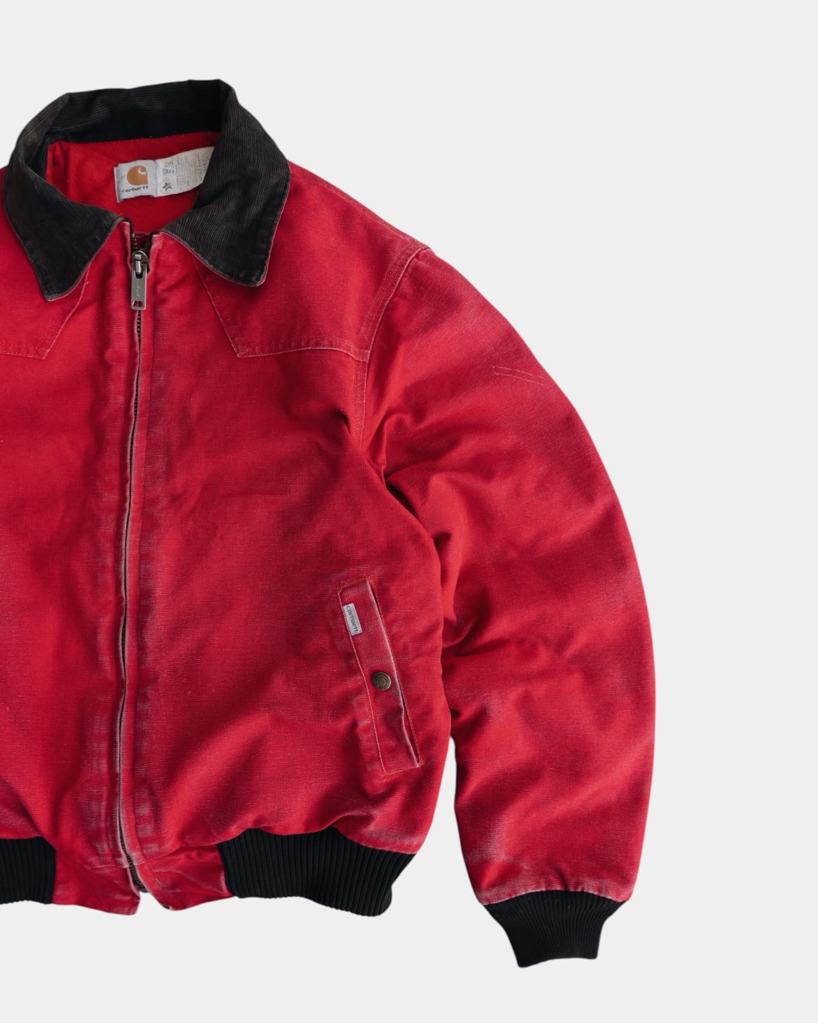 (L) 80’S VINTAGE CARHARTT RED SANTA FE JACKET