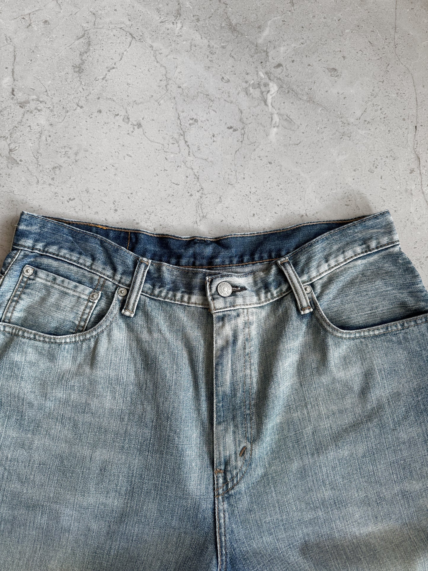 LEVIS FADED DENIM JORTS - 34