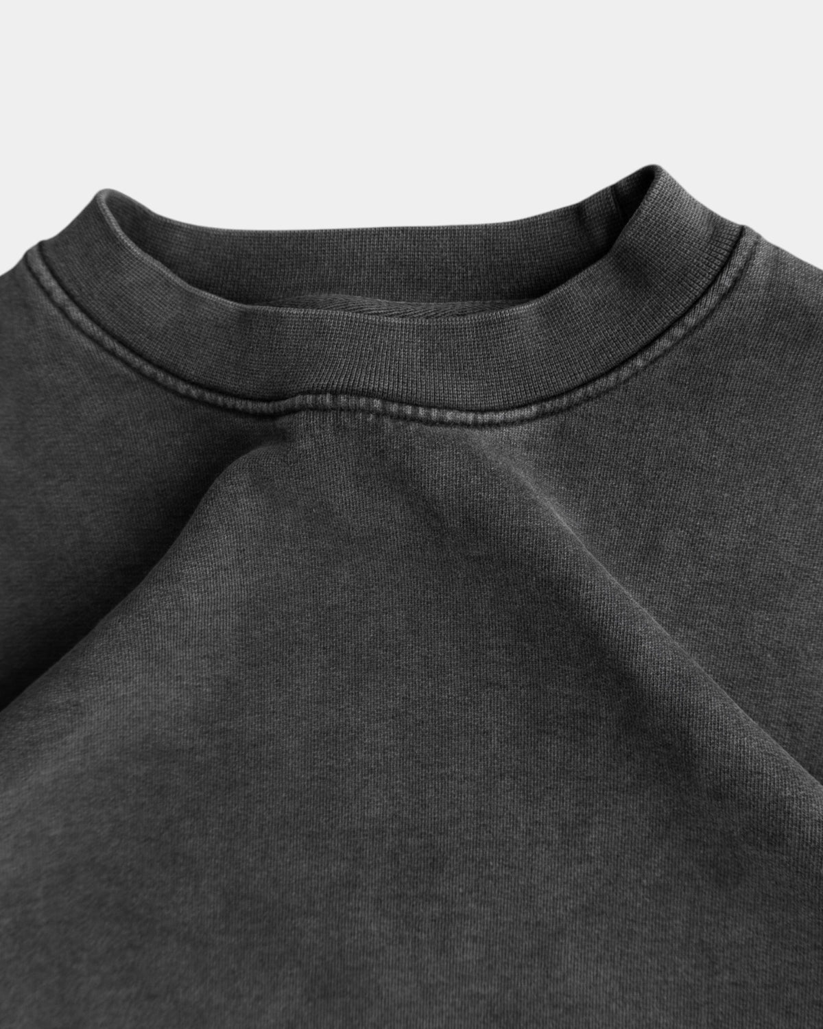 (M) GRAY SUN FADED BOXY CREWNECK