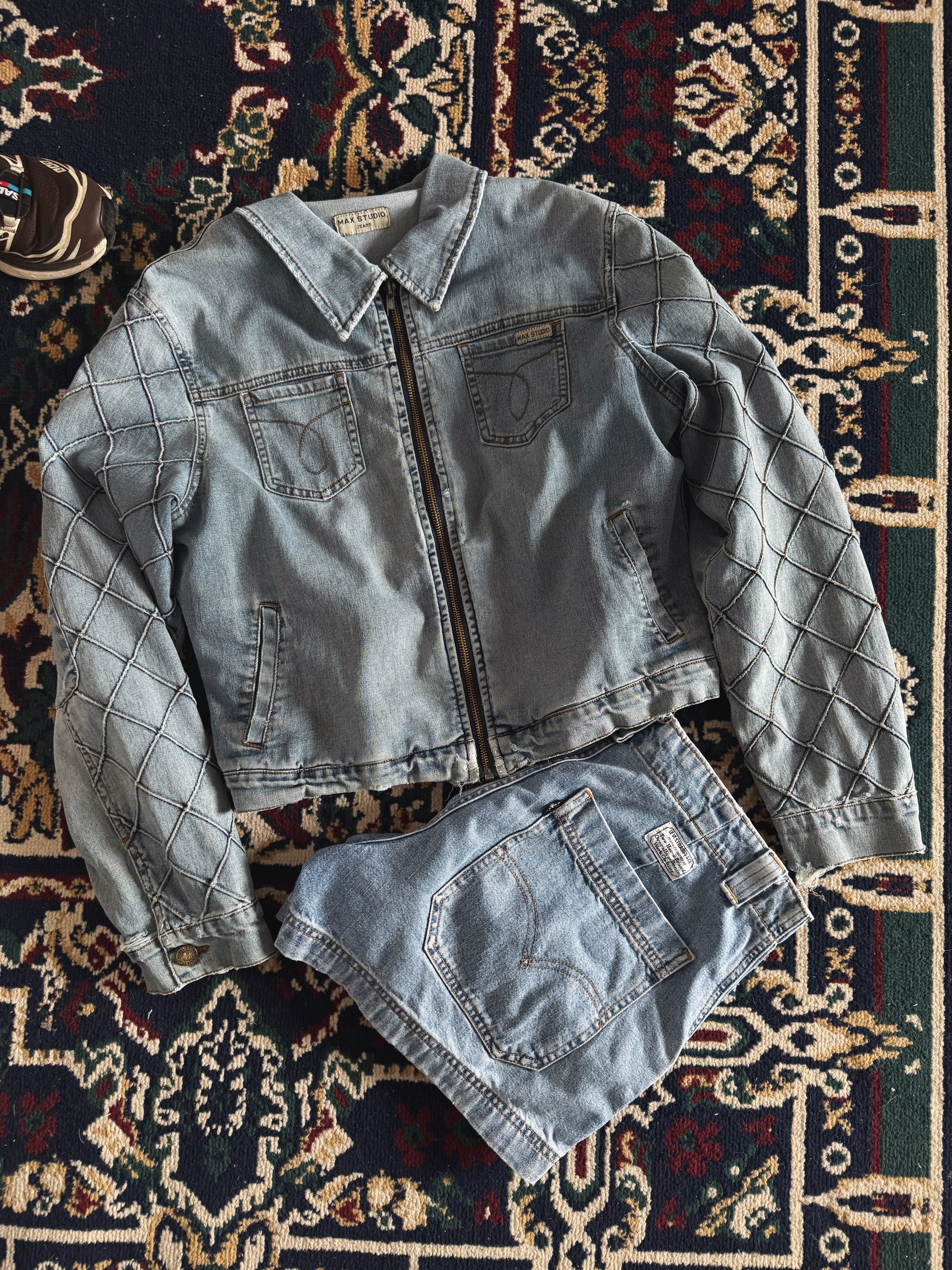 (S/M) VINTAGE MAX STUDIO JEANS JACKET