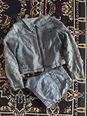 (S/M) VINTAGE MAX STUDIO JEANS JACKET