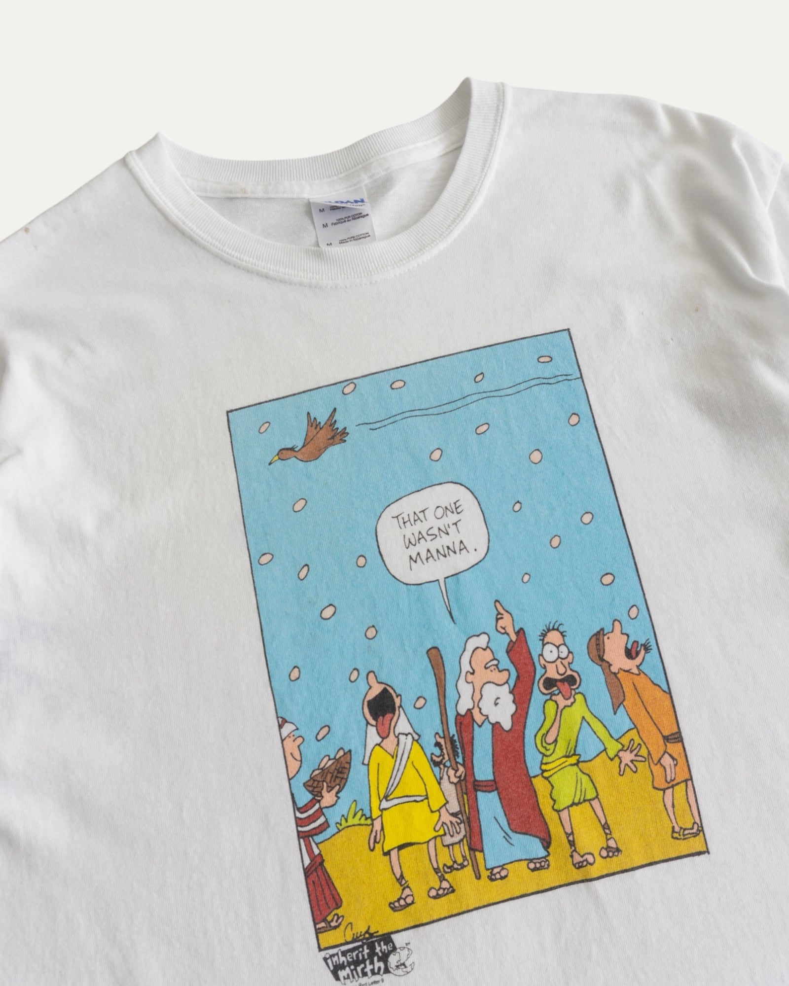 (M) VINTAGE BIBLICAL CARTOON TEE