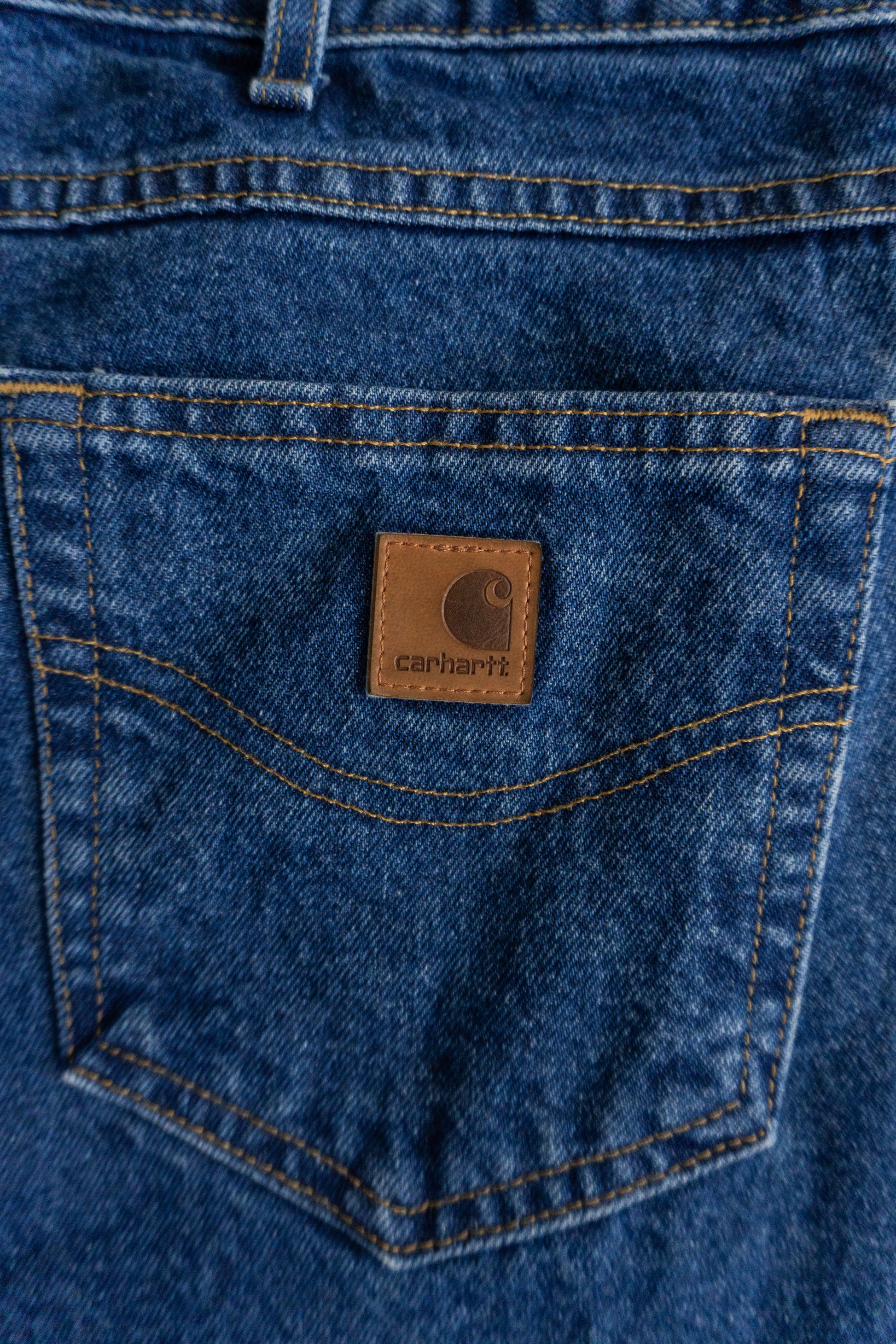 VINTAGE CARHARTT DENIM PANTS - 38x32