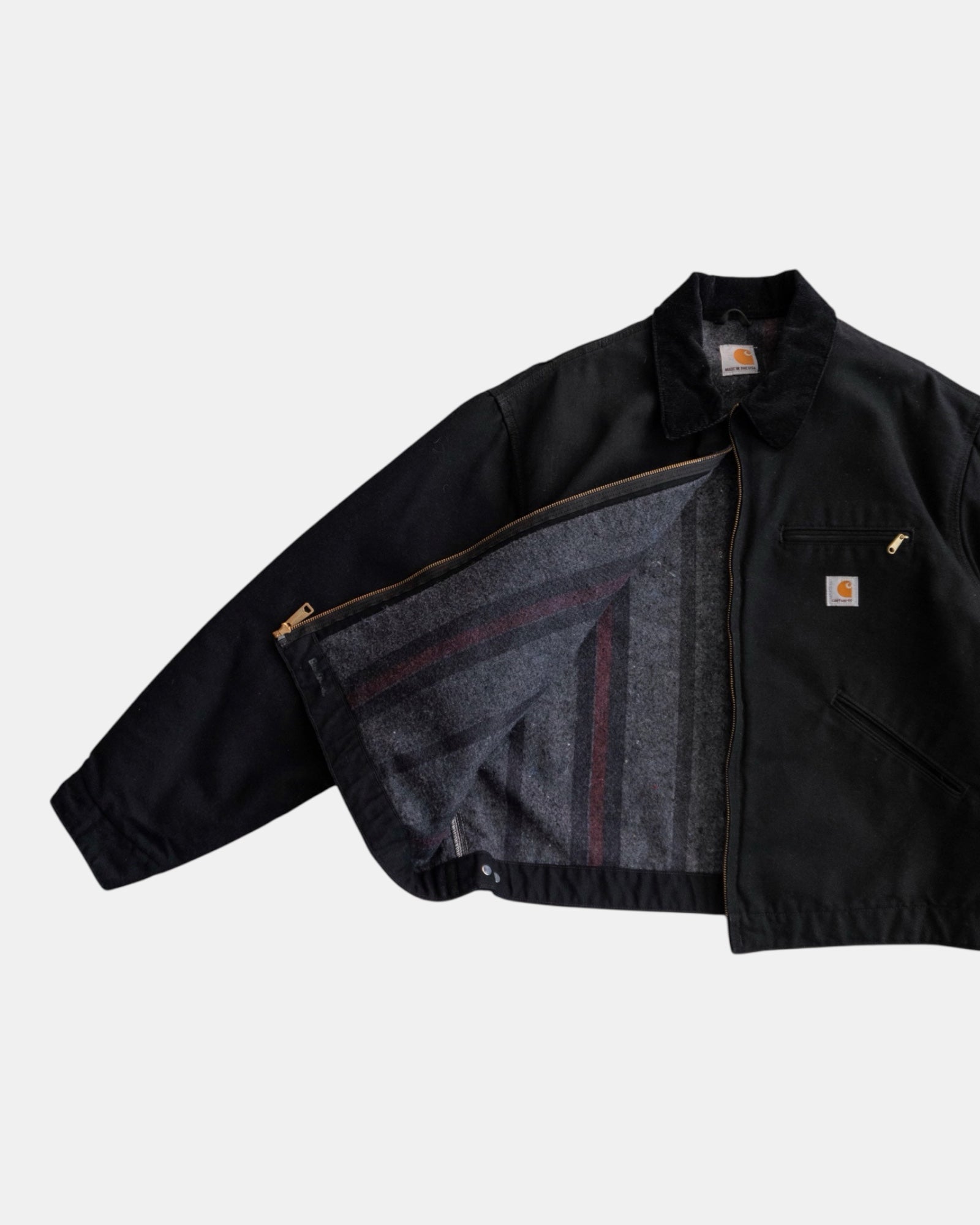 (L/XL) CARHARTT BLACK DETROIT JACKET