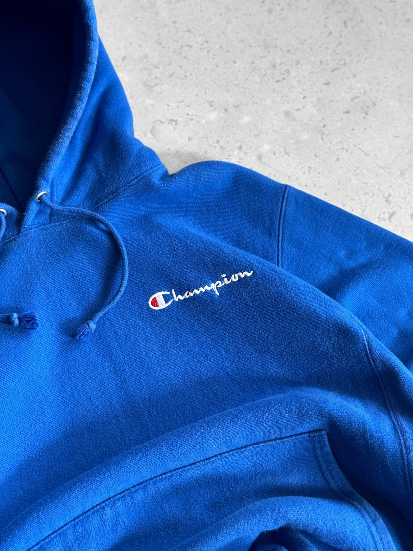 (BOXY M) 1990’S VINTAGE CHAMPION REVERSE WEAVE BLUE HOODIE