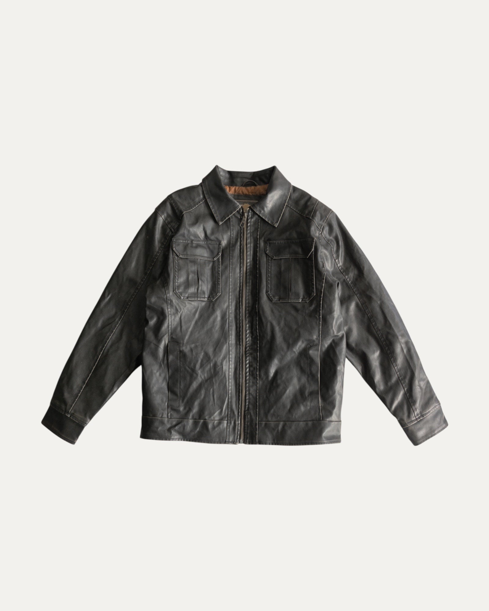 (S) VINTAGE ARIZONA LEATHER JACKET