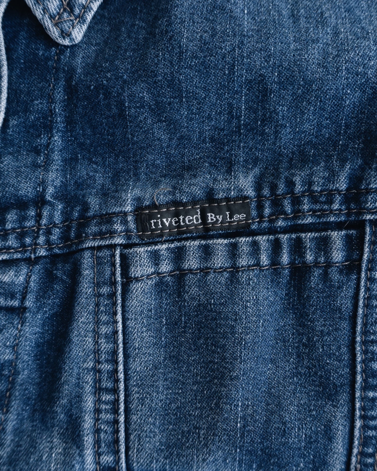(M) VINTAGE LEE RIVETED DENIM TRUCKER JACKET