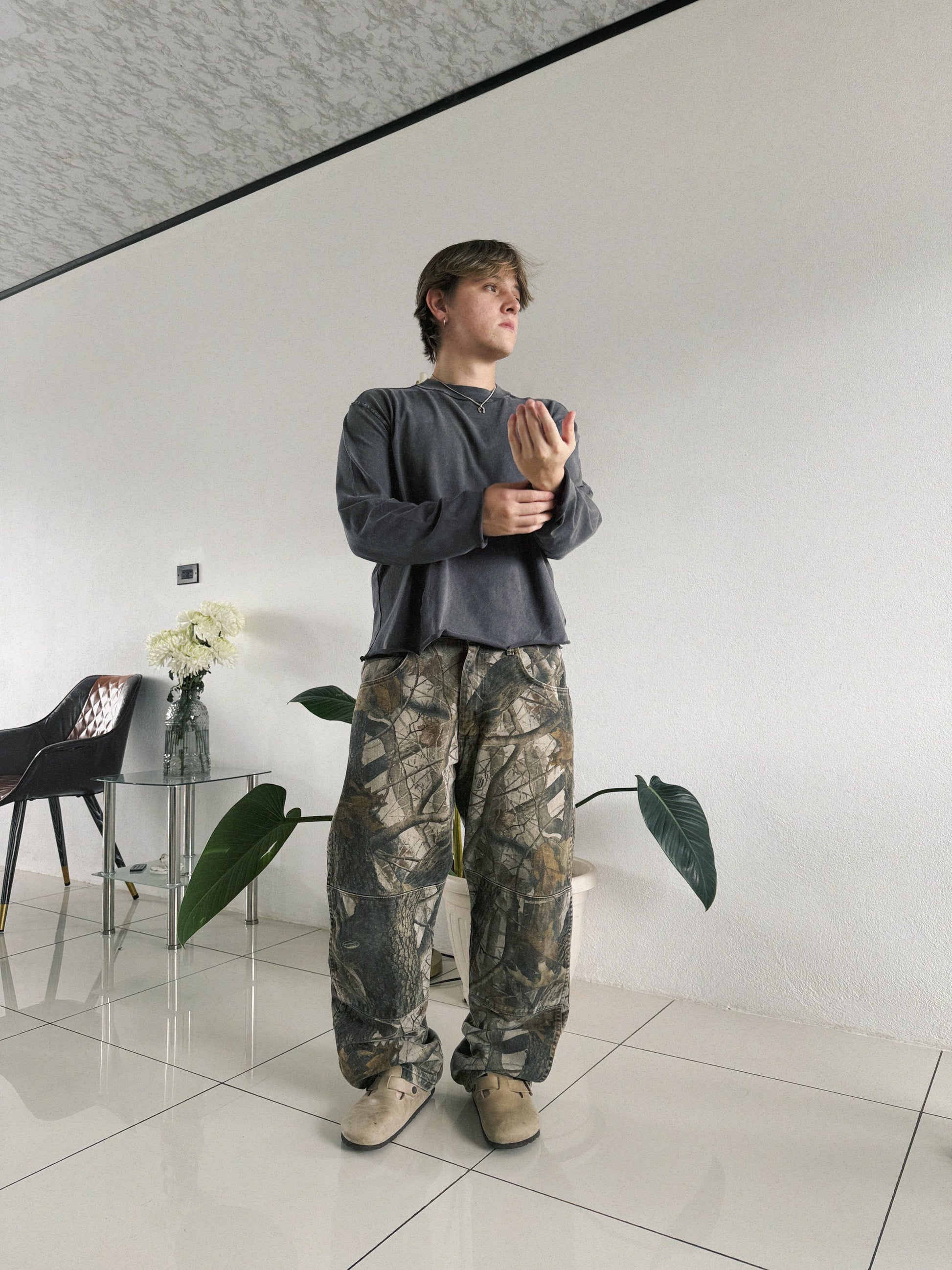 VINTAGE WRANGLER X REALTREE CAMO DOUBLE KNEE PANTS - 34x32