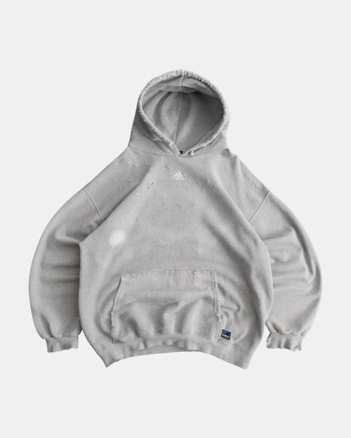 (BOXY L) 90’S VINTAGE ADIDAS FADED DISTRESSED HOODIE