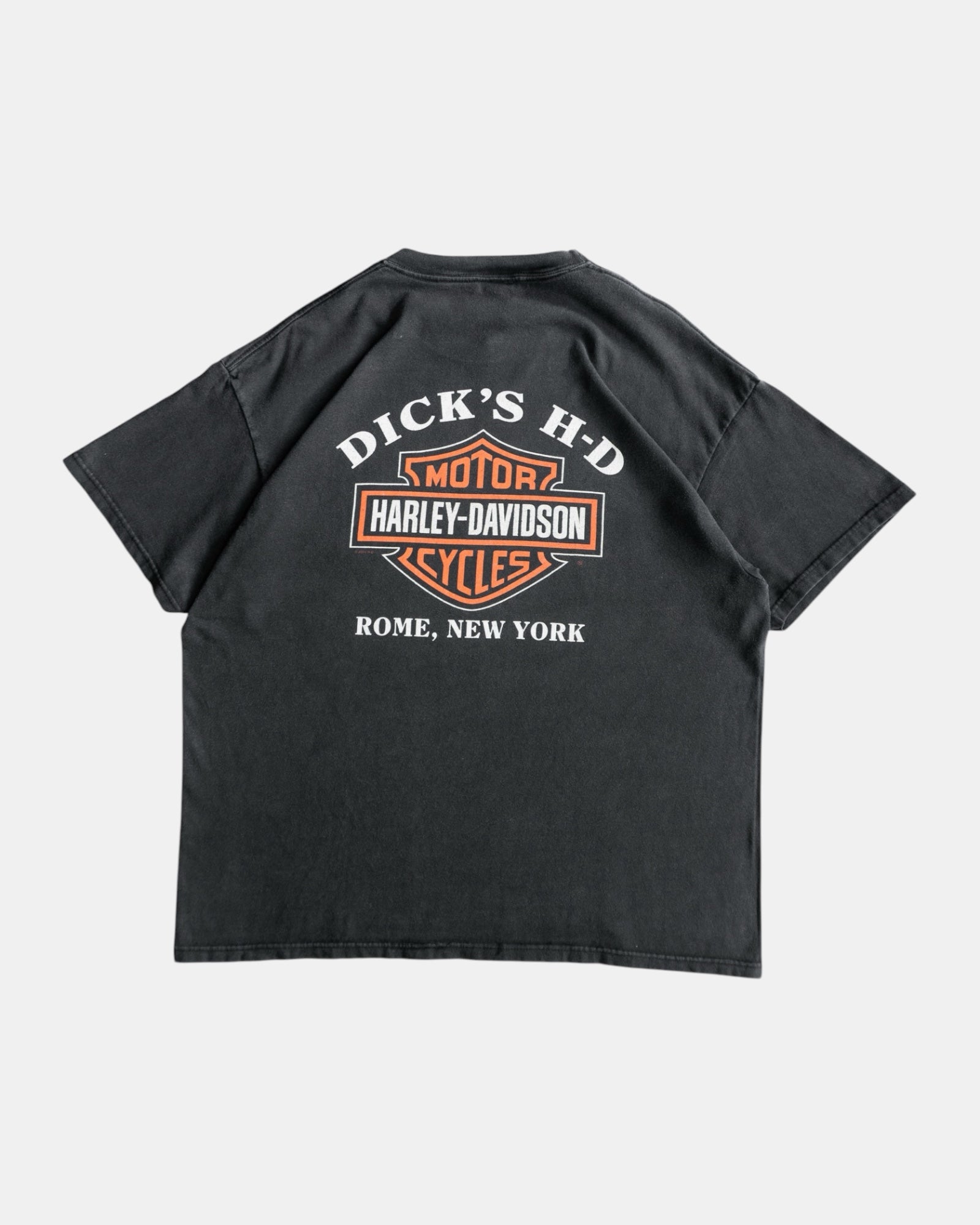 (XL) HARLEY DAVIDSON FLAMES ROME, NEW YORK TEE