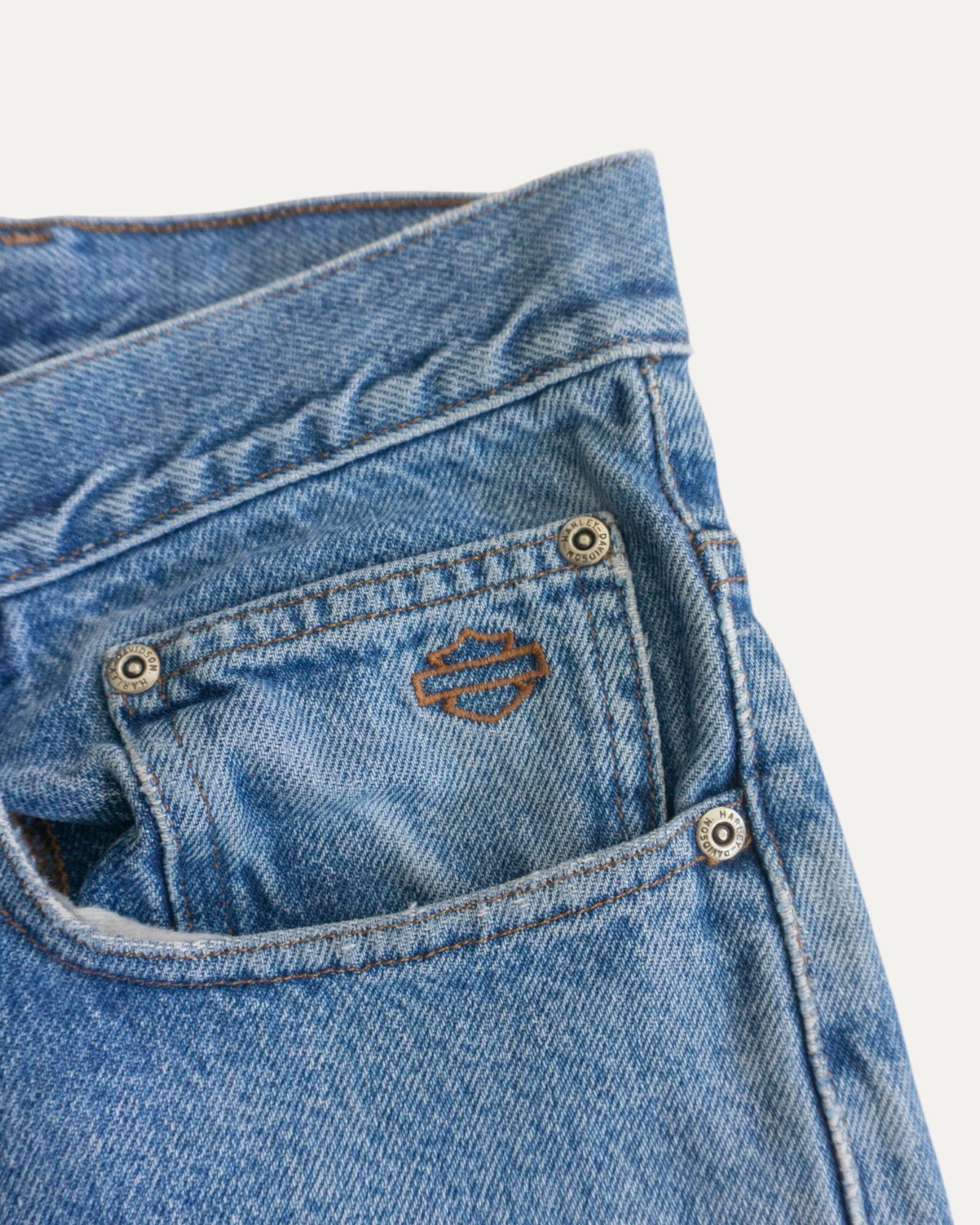 VINTAGE HARLEY DAVIDSON DENIM PANTS - 36x30
