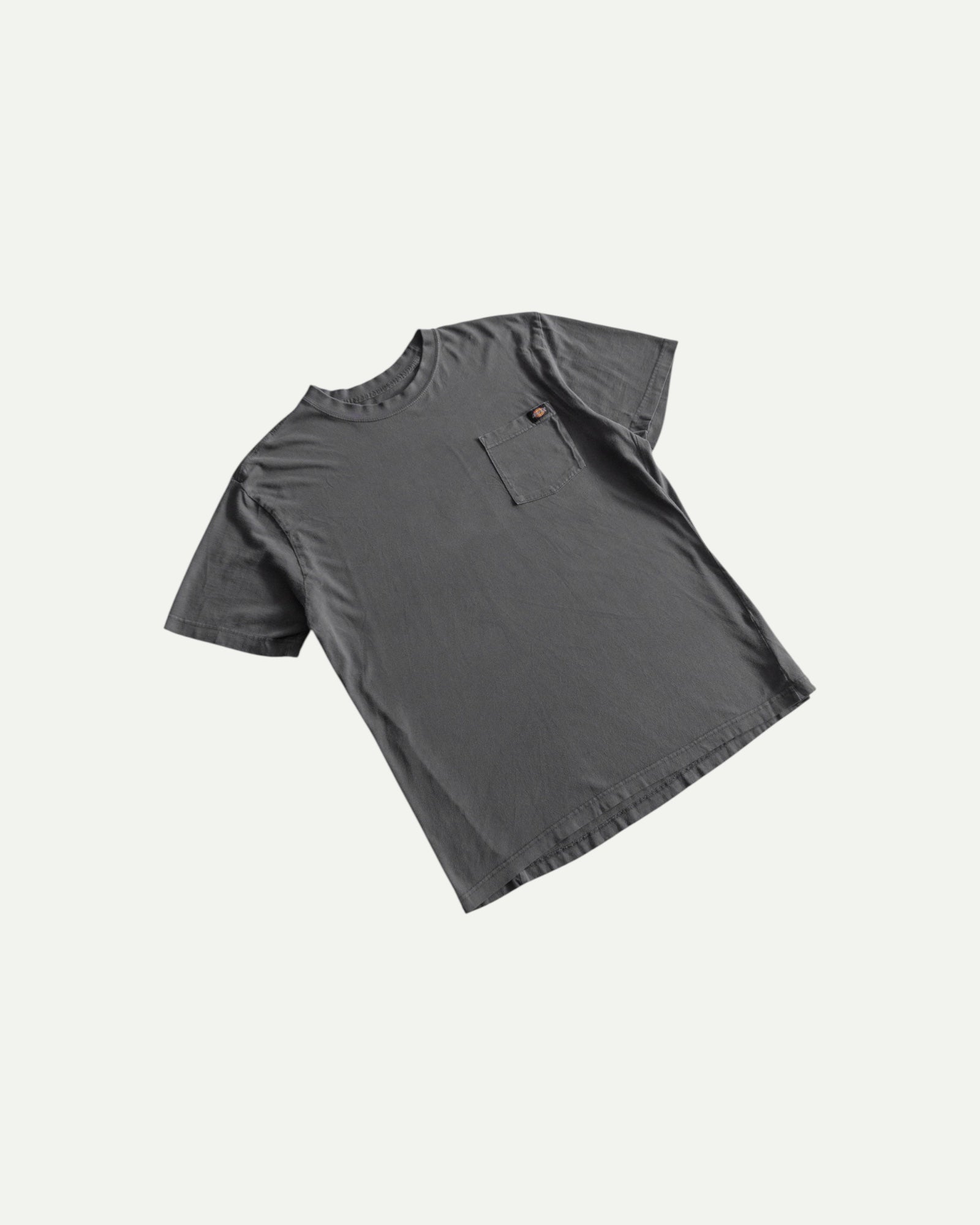 (L) DICKIES GRAY BLANK POCKET TEE
