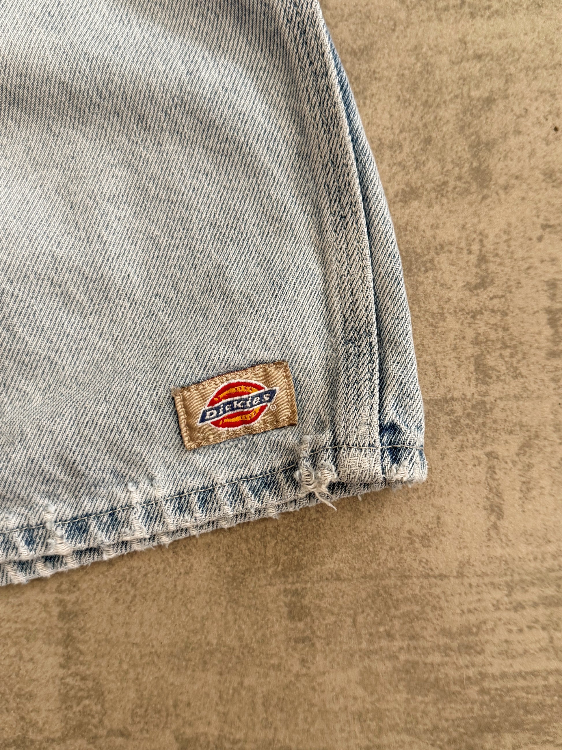 90’S VINTAGE DICKIES DENIM CARPENTER JORT - 38