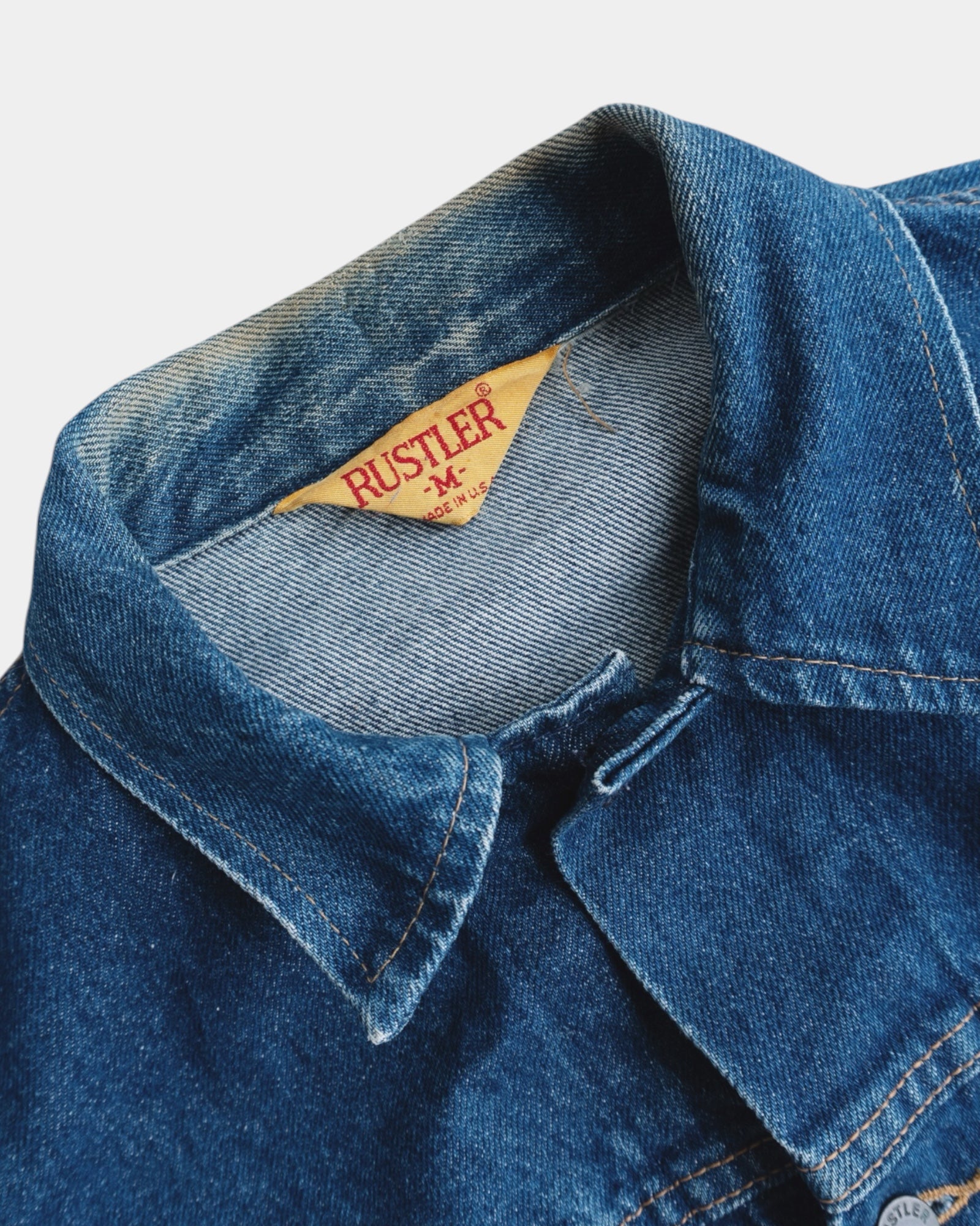 (M) 90’S VINTAGE RUSTLER HARLEY DAVIDSON 50 YEARS DENIM JACKET