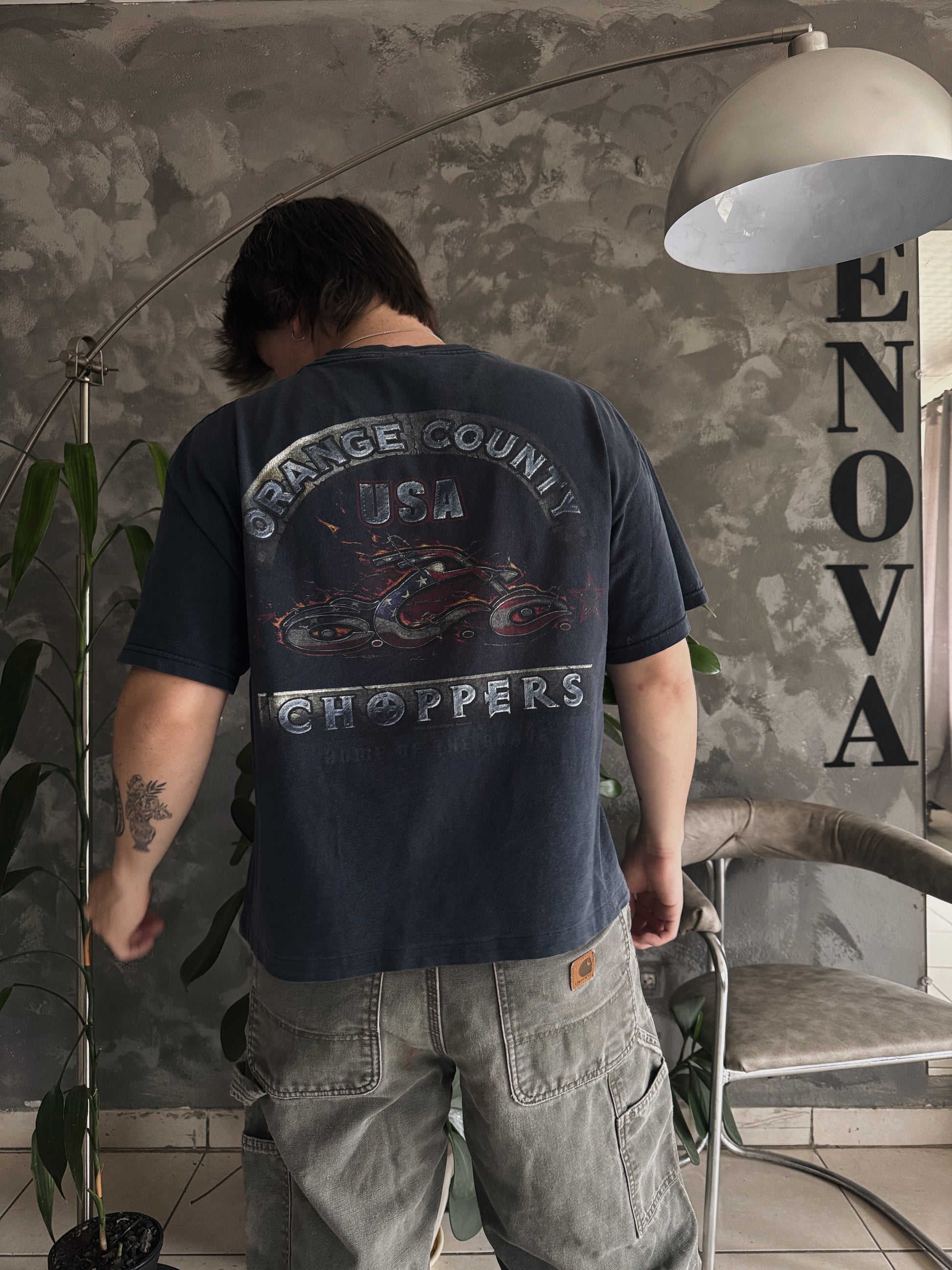 (BOXY M) VINTAGE ORANGE COUNTY CHOPPERS FADED TEE