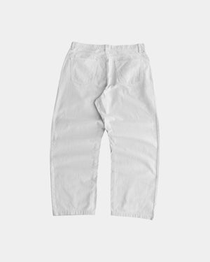 STUSSY WHITE BAGGY PANTS - 34x32