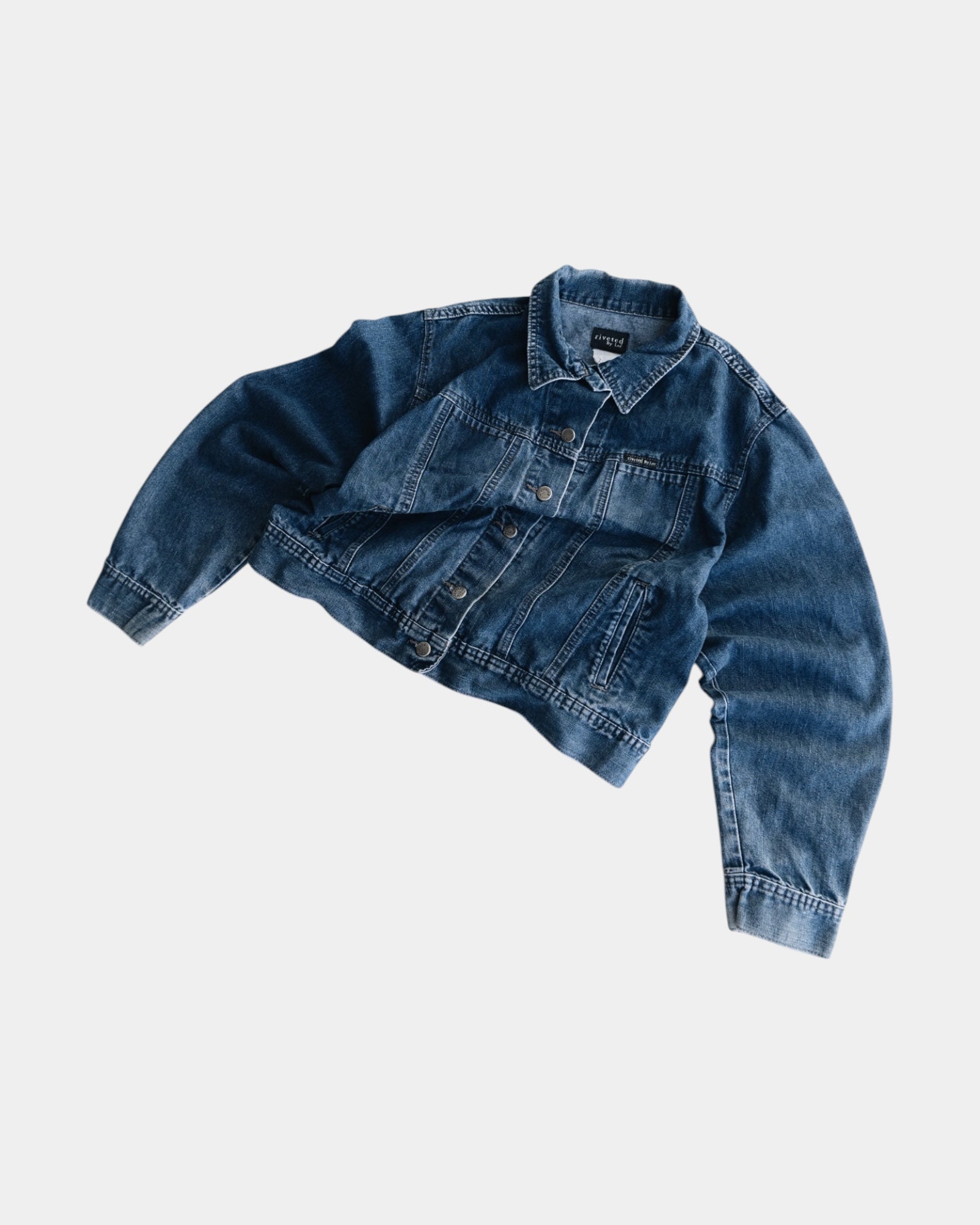 (M) VINTAGE LEE RIVETED DENIM TRUCKER JACKET