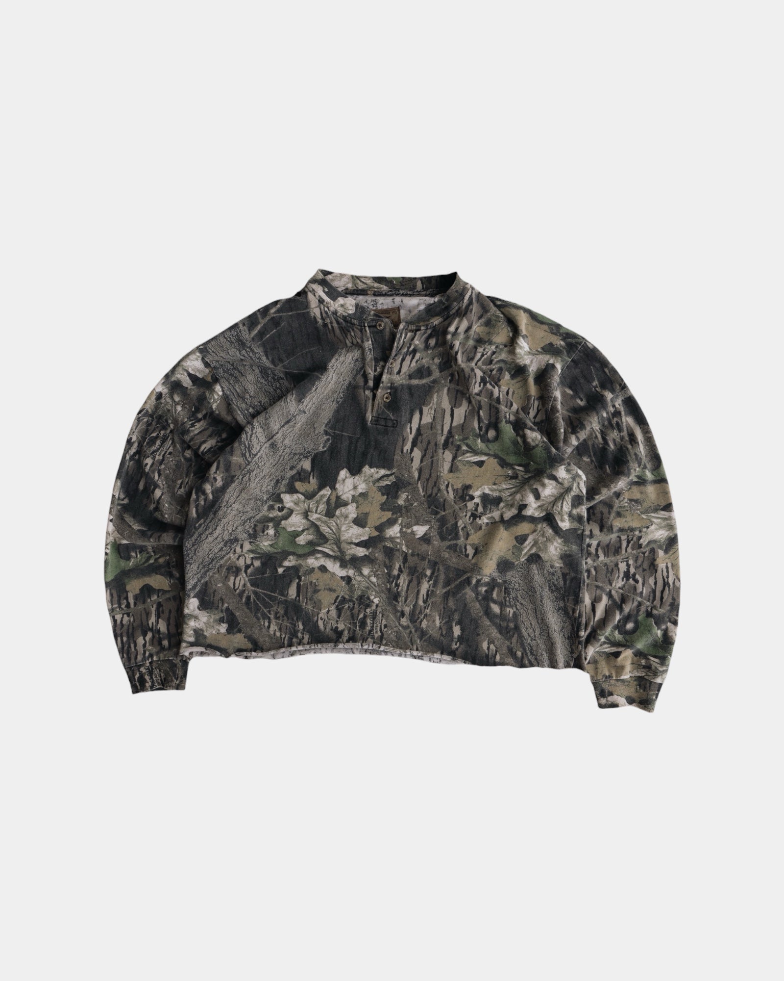 (M) 90’S VINTAGE REALTREE HENLEY LONG SLEEVE