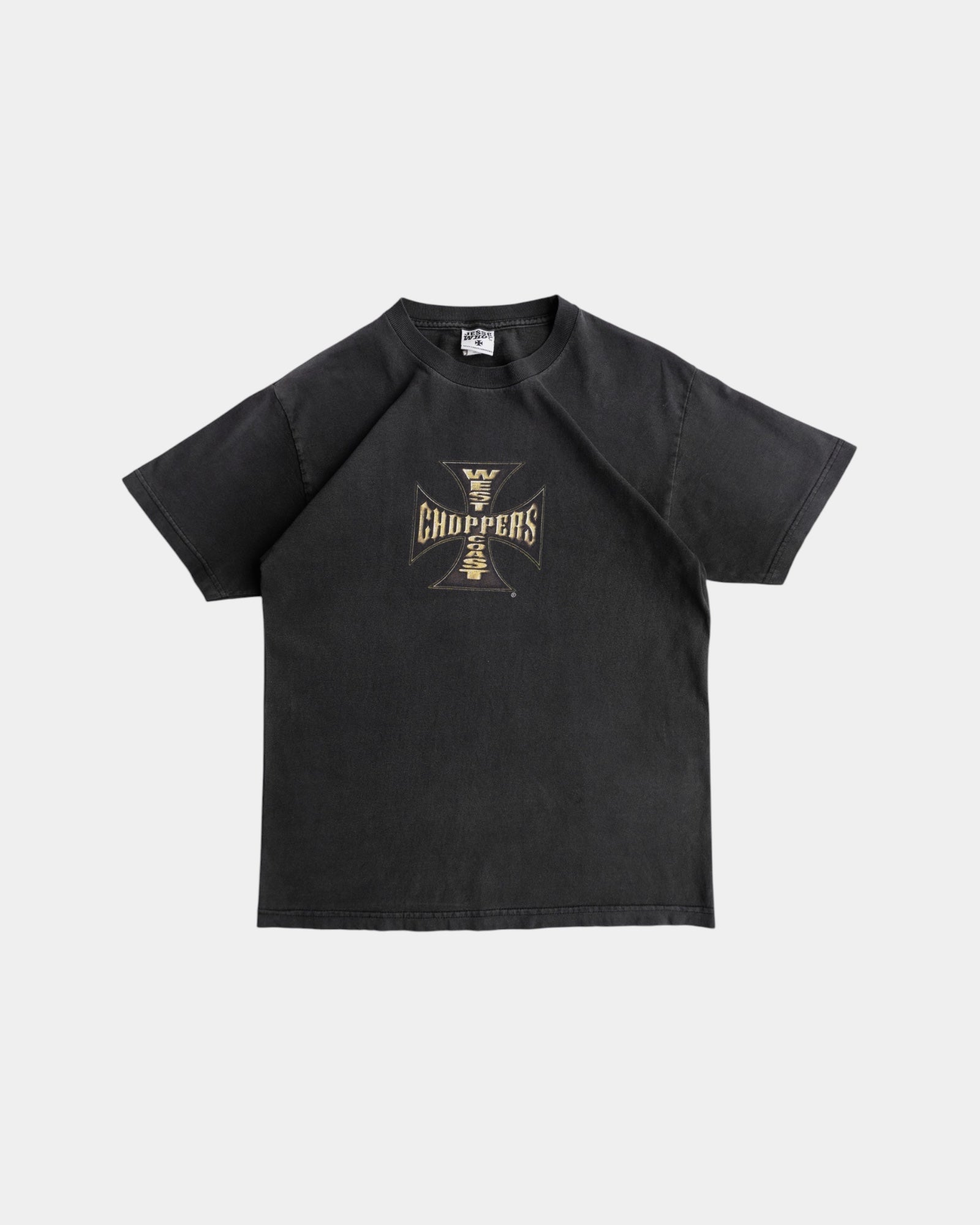 (M) VINTAGE WEST COAST CHOPPERS CROSS FADED TEE