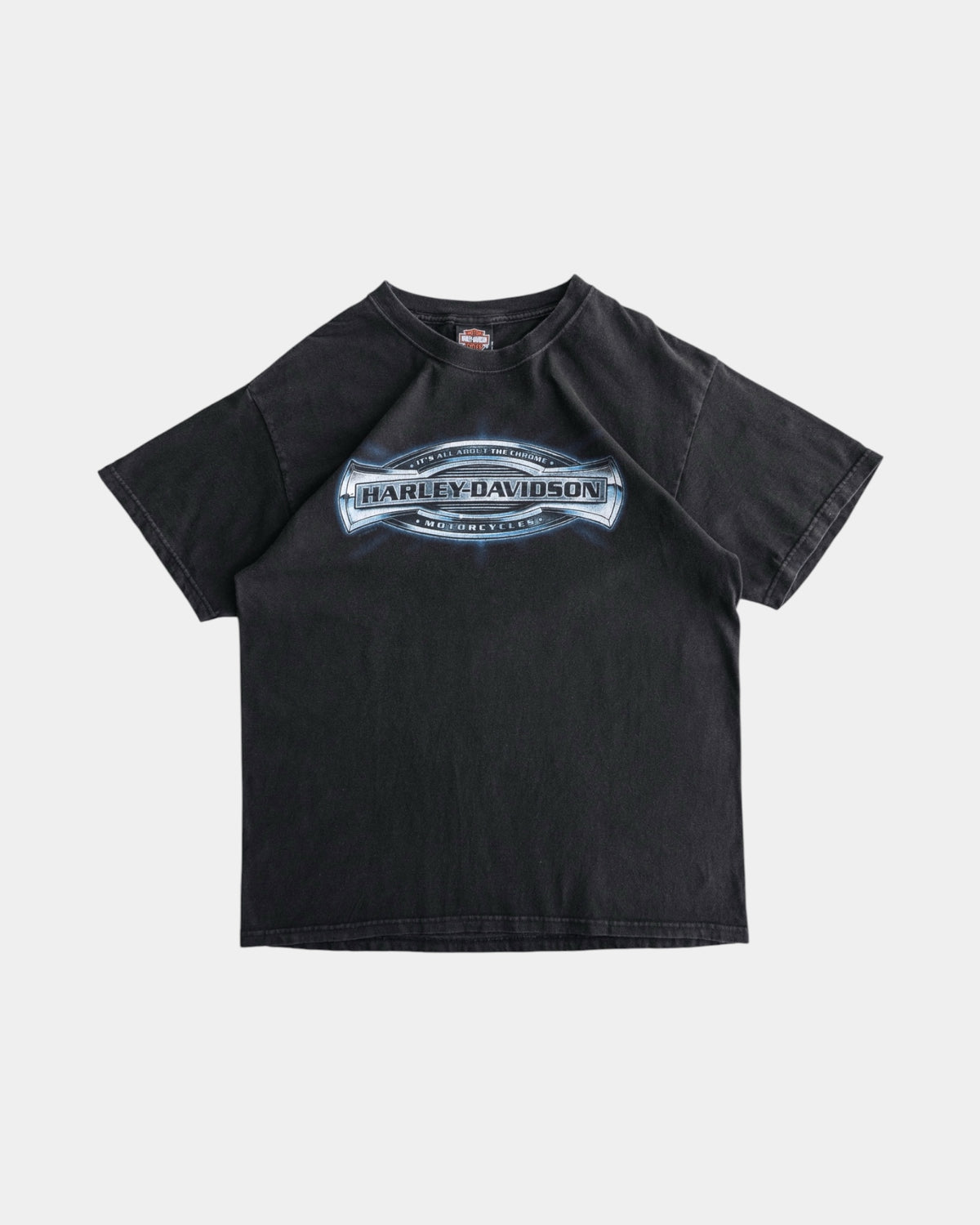 (L) VINTAGE HARLEY DAVIDSON CHROME TEE